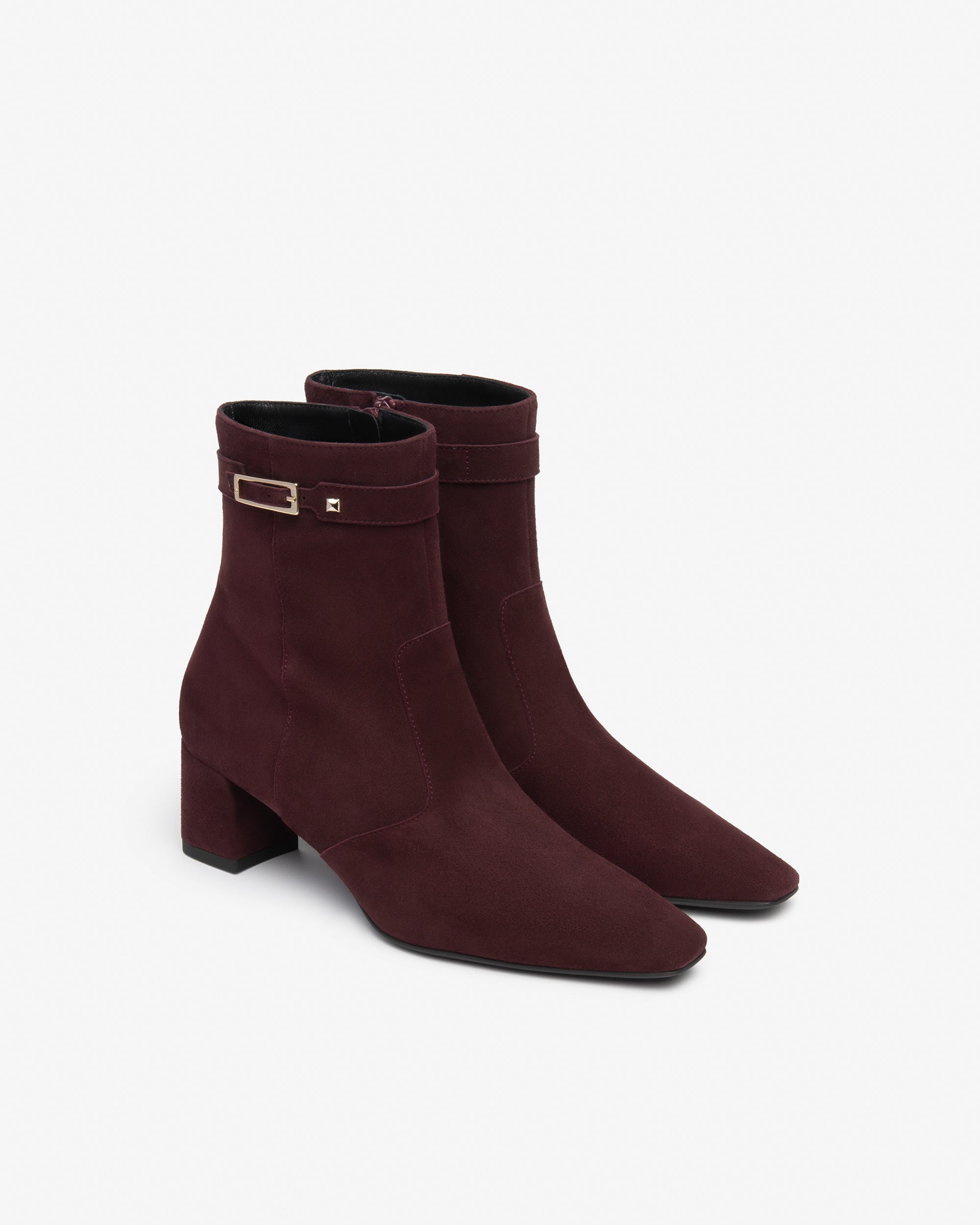 Nerogiardini Bottines Femme Cuir Velours Talon 55mm