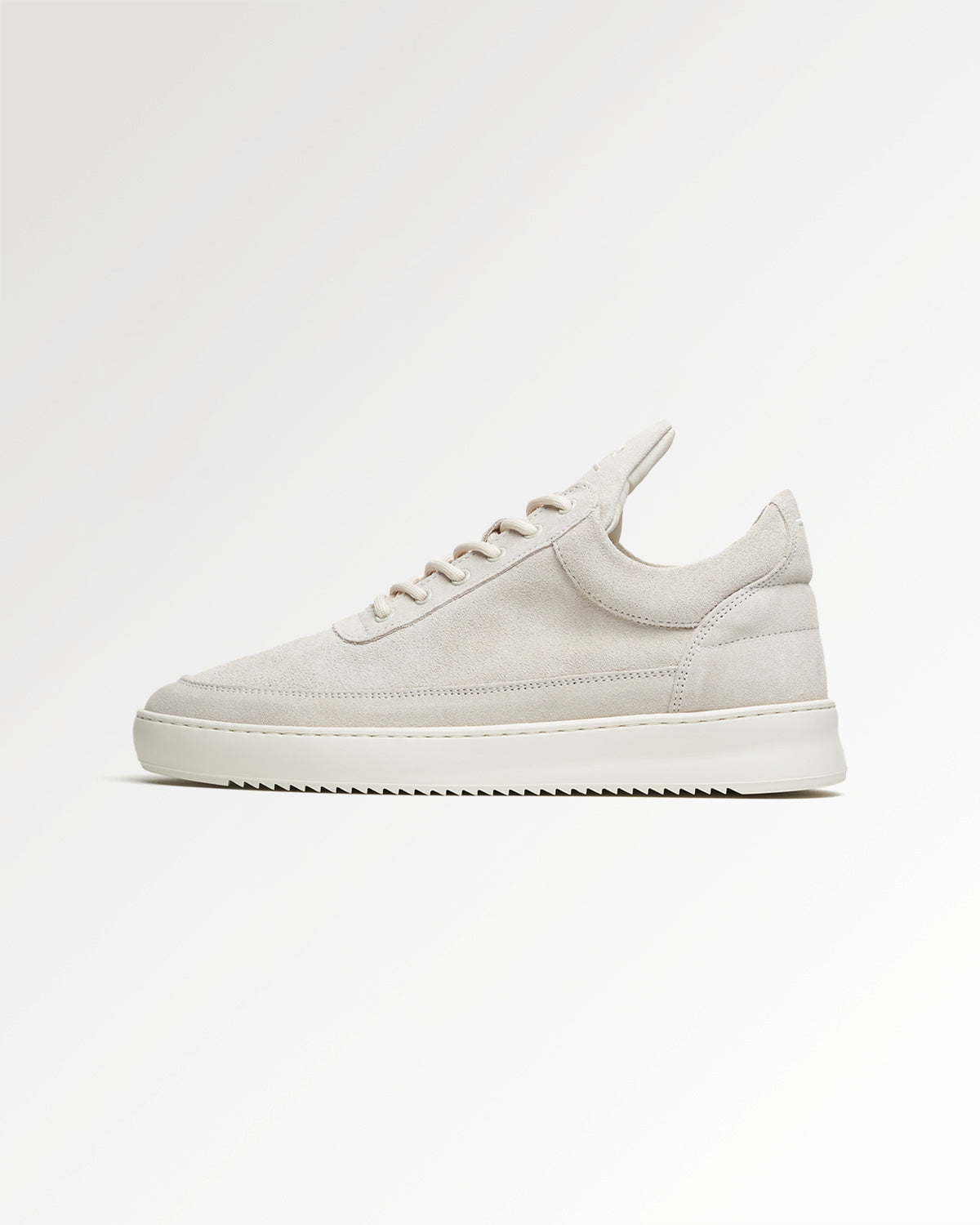 Filling Pieces Low Top Suede Organic baskets blanc cassé suède