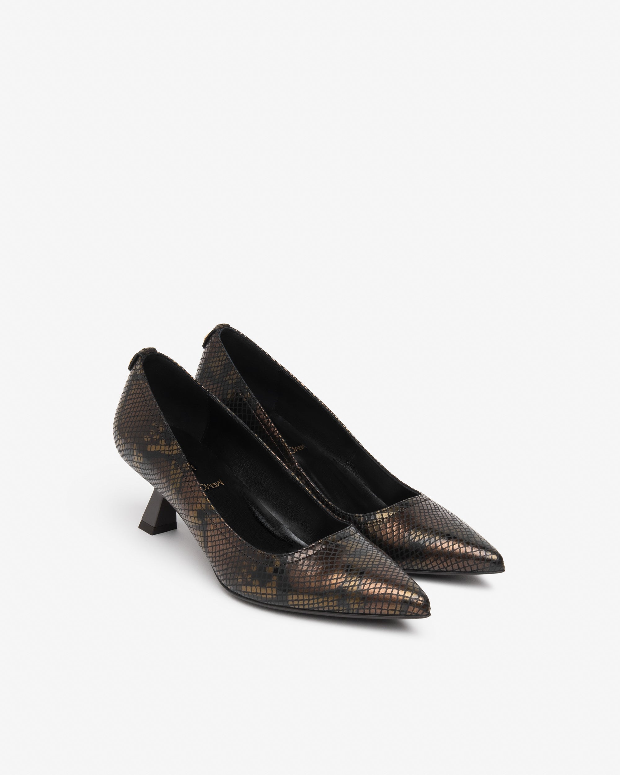 NeroGiardini Escarpins cuir femme imprimé vipère talon 55 mm