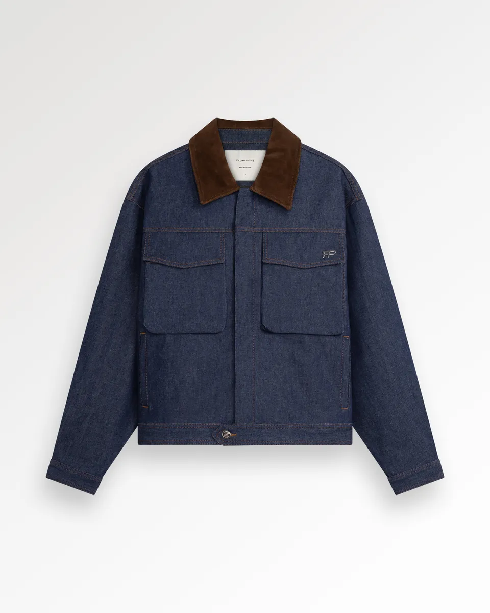 Filling Pieces Denim Jacket veste jean indigo brut