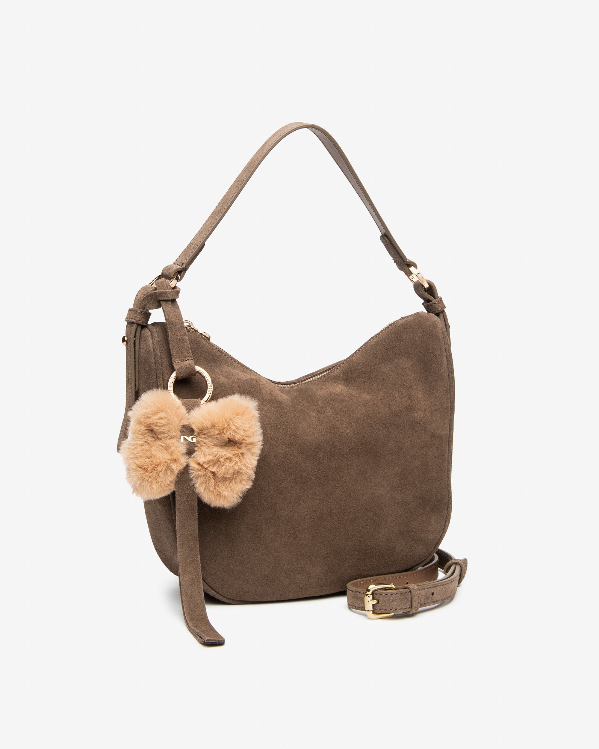 Nerogiardini Sacs Besace Cuir Femme PZ Daim Hobo