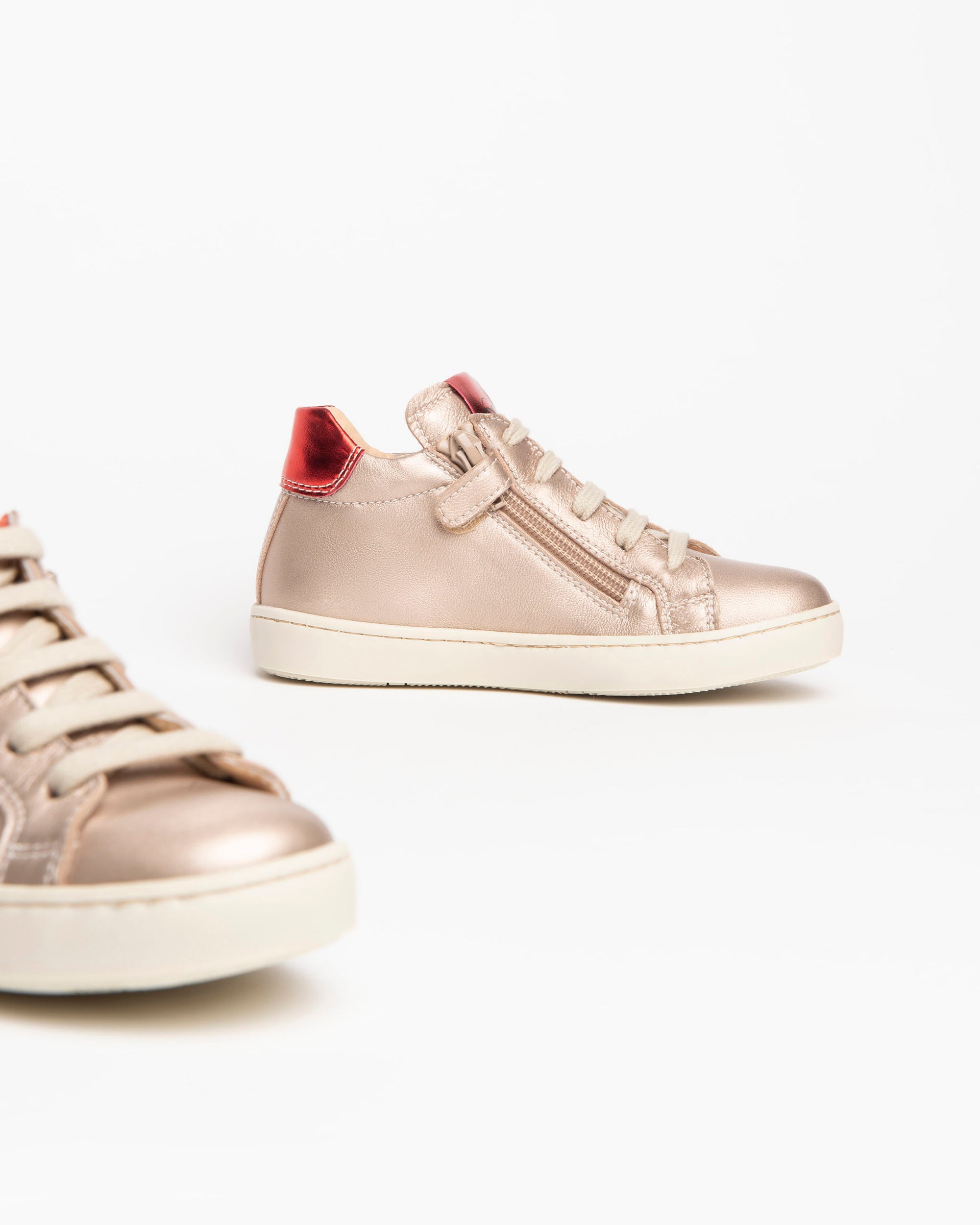 NeroGiardini Sneakers Fille Cuir Lamé Paillettes 28