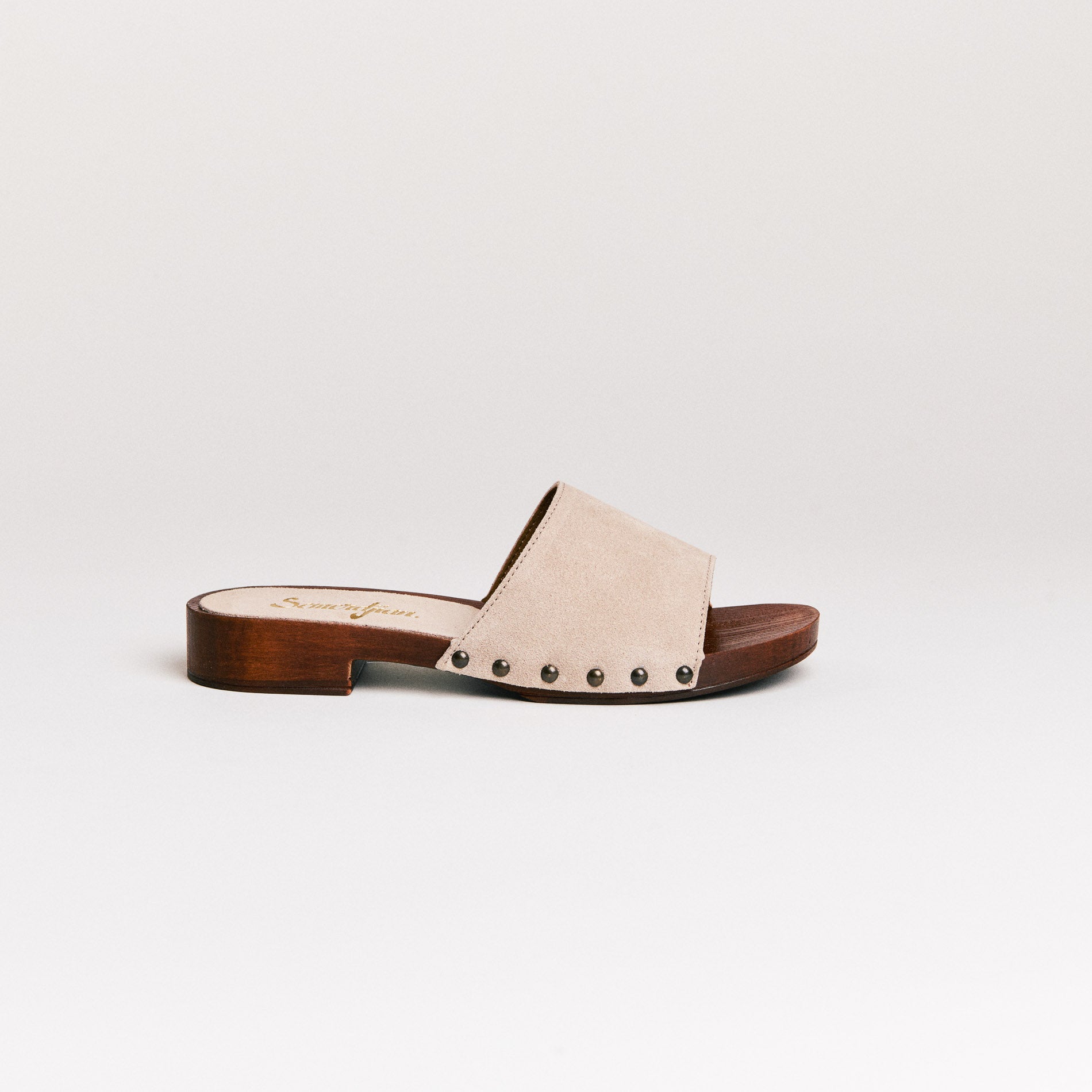 SMR Iole Milo mules cuir beige 38