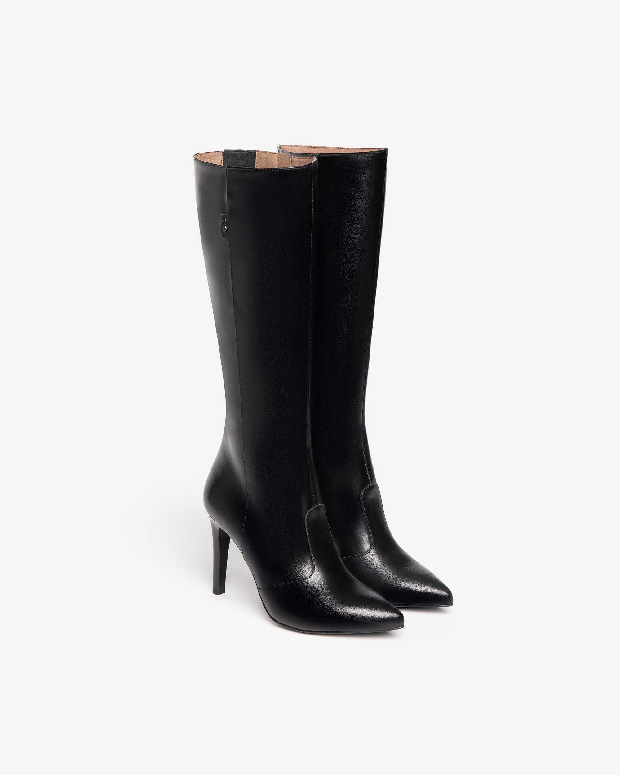 Nerogiardini Bottes Femme Cuir Hiver Élégant Italien