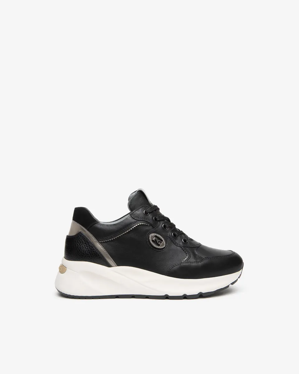 NeroGiardini Sneakers Femme Cuir baskets semelle 60 mm 35-41