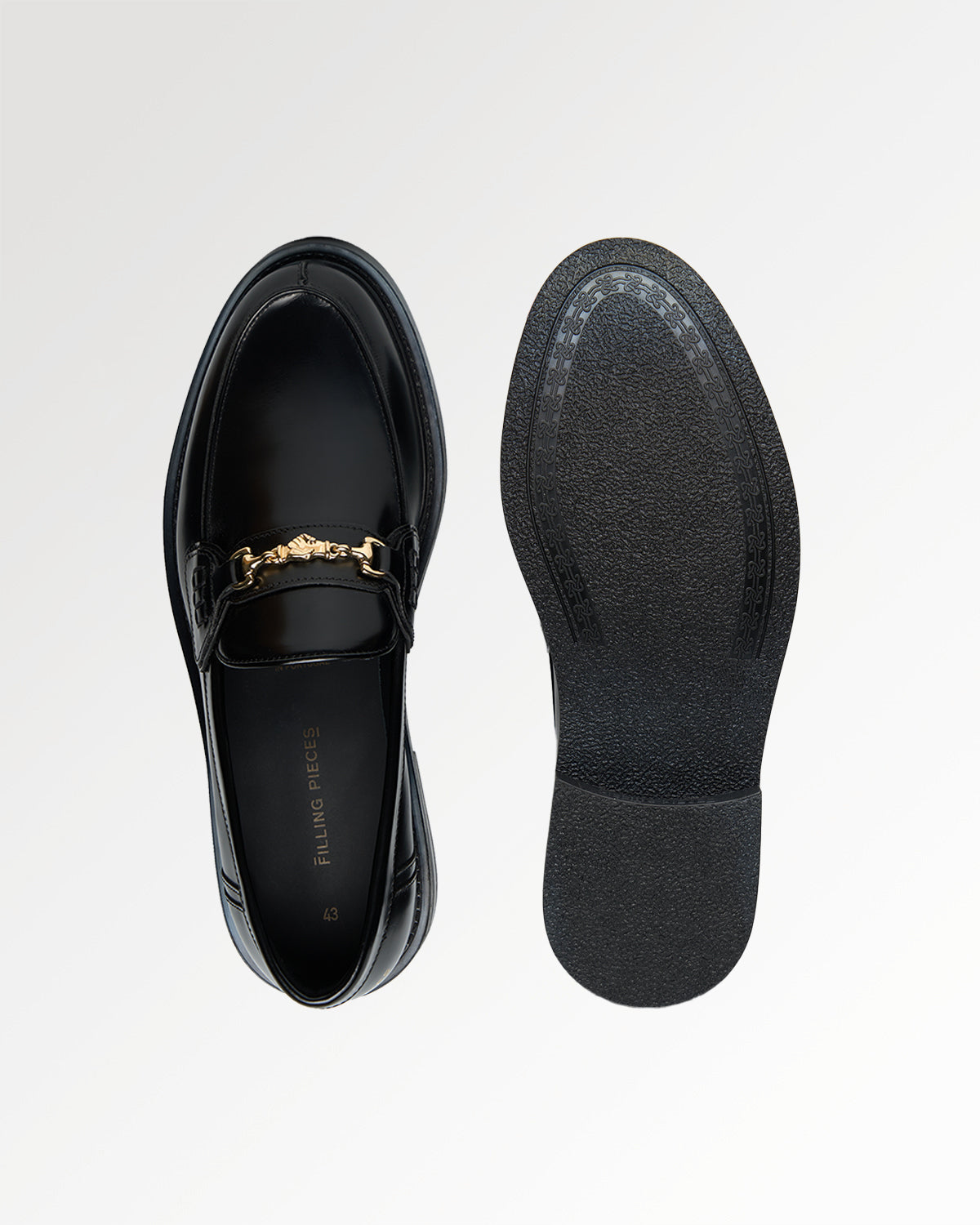 Filling Pieces Loafer Polido Mocassin cuir noir