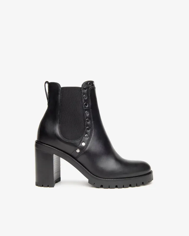 NeroGiardini Bottines Chelsea bottines cuir femme talon 9 cm