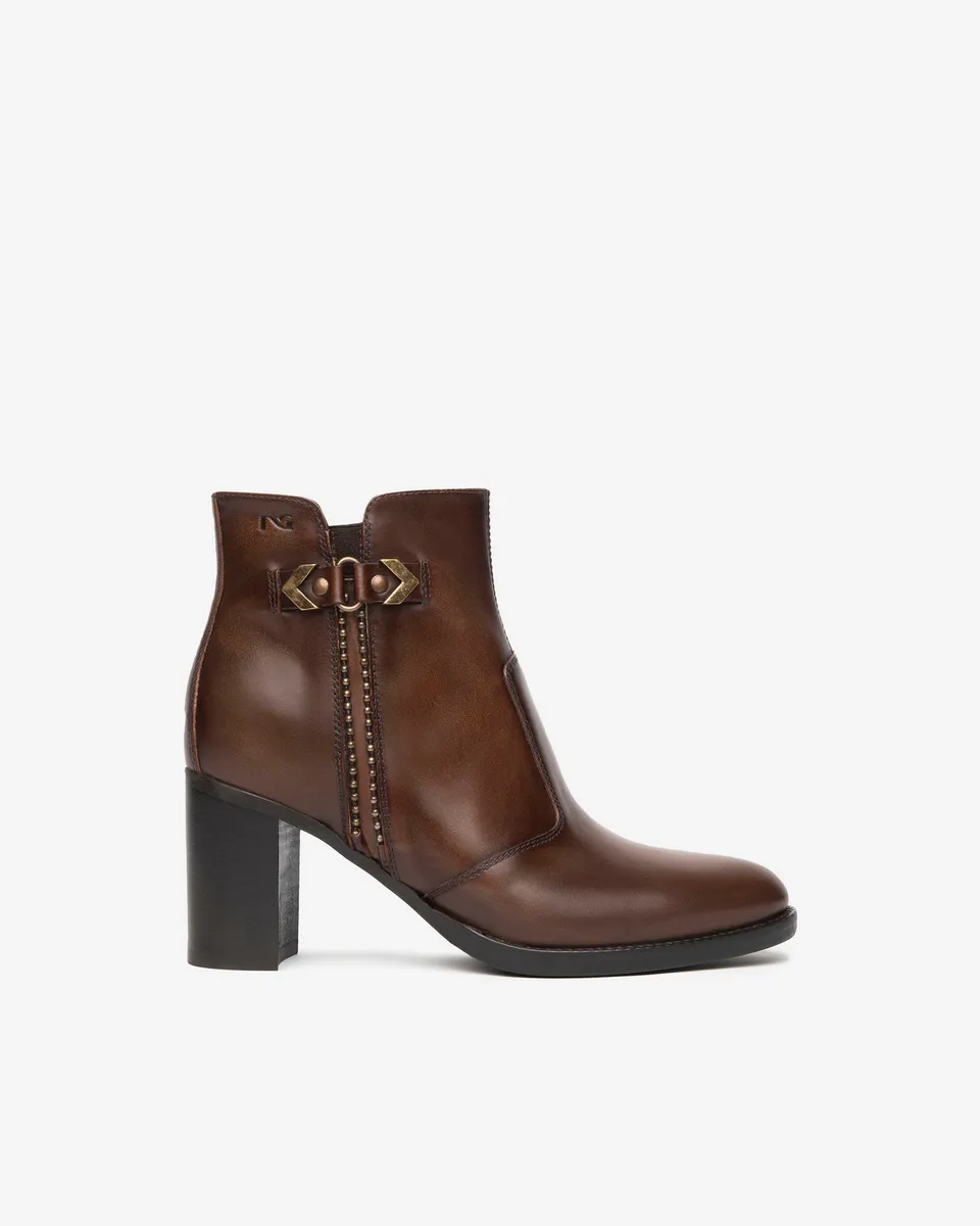 NeroGiardini Bottines Femme Cuir Talon 7,5 cm
