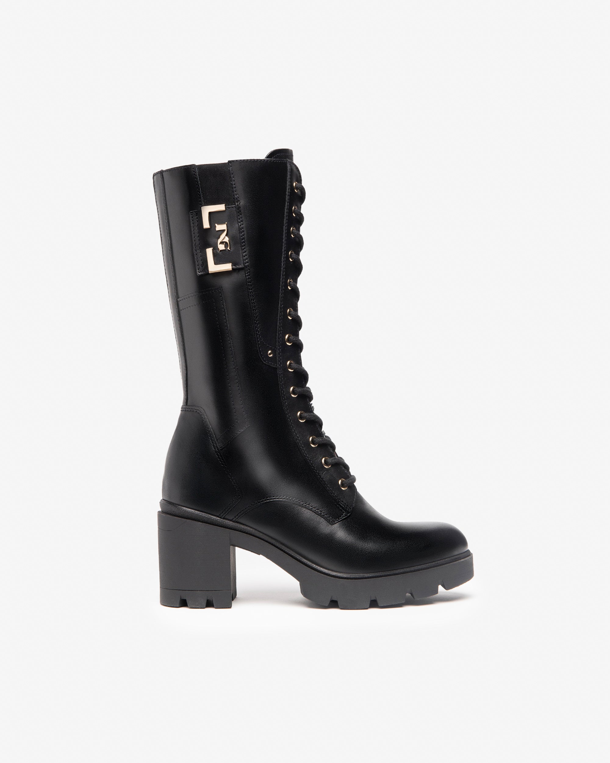 NeroGiardini Bottes femme cuir hiver haute