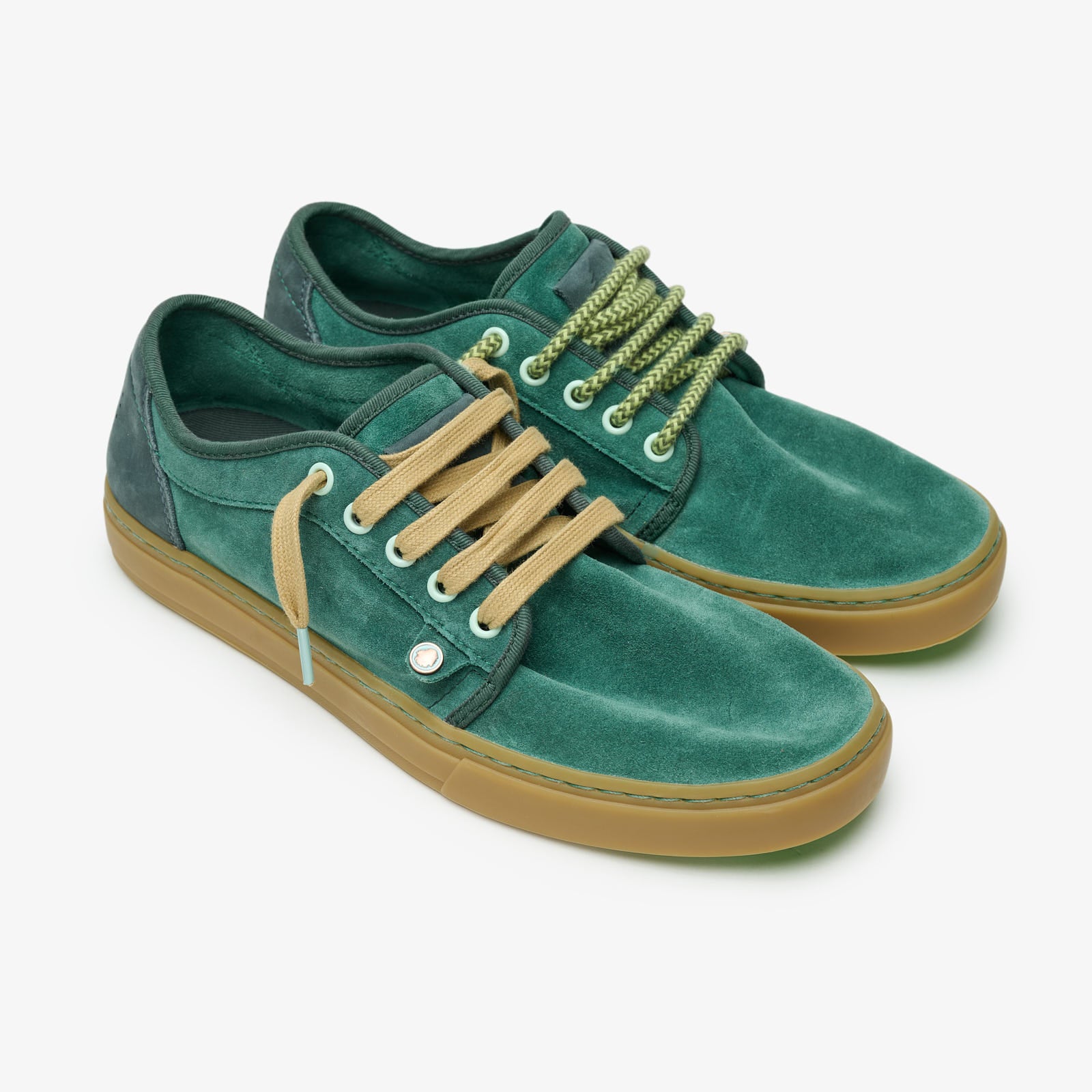 Satorisan Heisei Suede baskets Diving Green daim