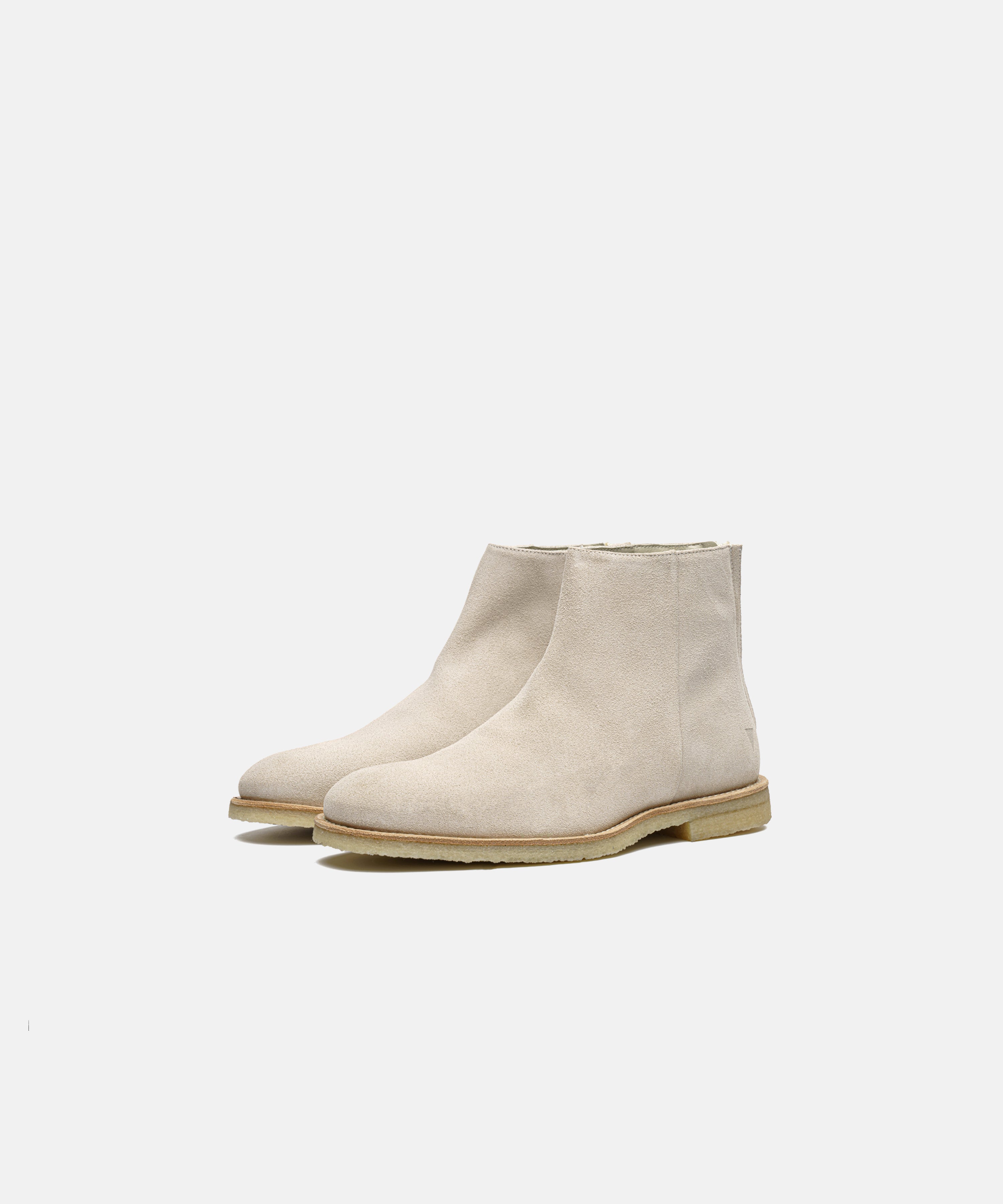 JAK Villa bottines suède off-white 43 zip unisexe