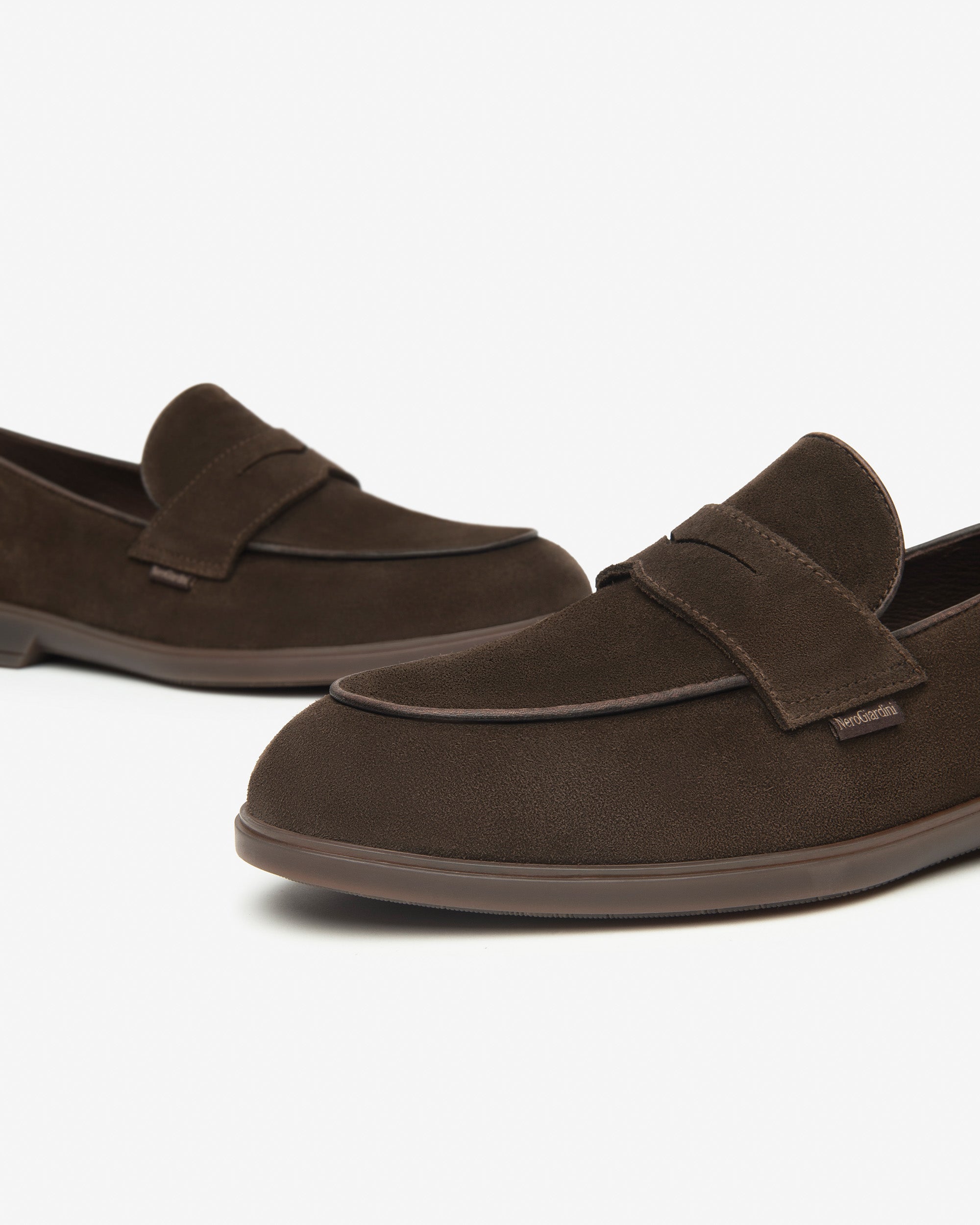 NeroGiardini Mocassins Homme Cuir Velours Ville Confort