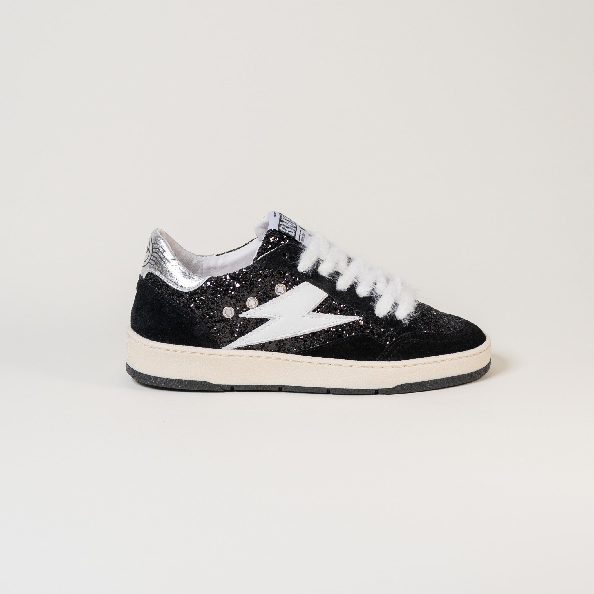 Semerdjian Dany E198 baskets cuir glitter noir