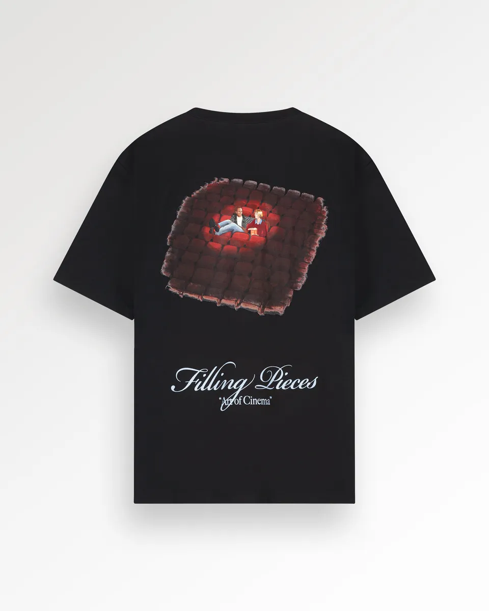 Filling Pieces Cinema T-shirt Black coton imprimé dos