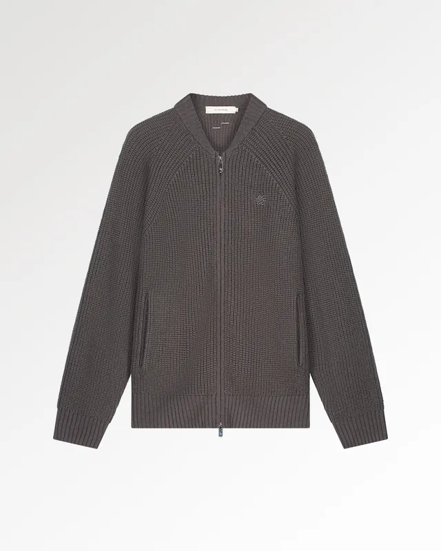 Filling Pieces Zip Knit pull zippé pavement unisexe