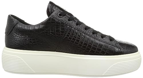 ECCO Street Platform Baskets Noir 35 EU Cuir Croco