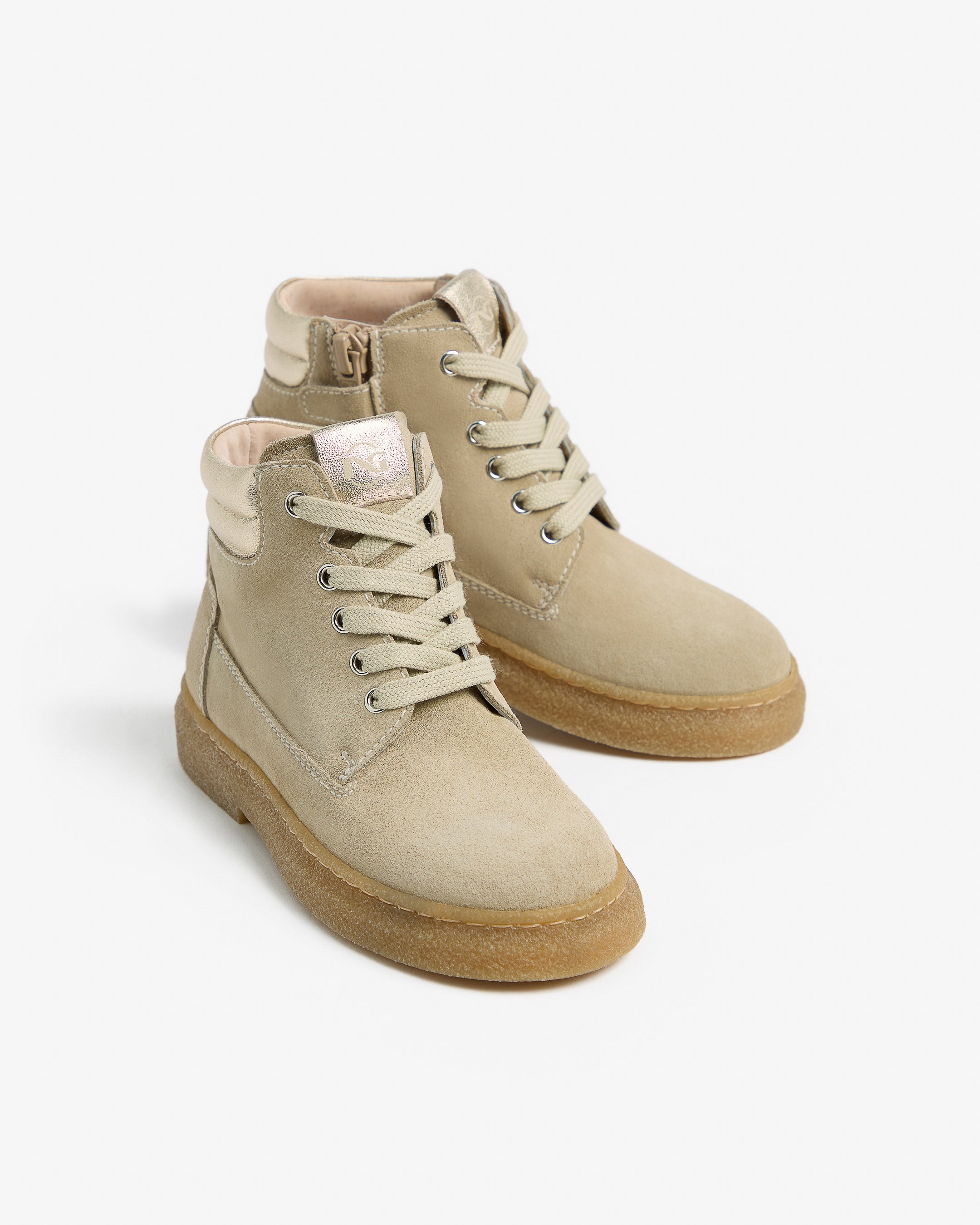 NeroGiardini Bottines Junior Fille Cuir Velours Légères