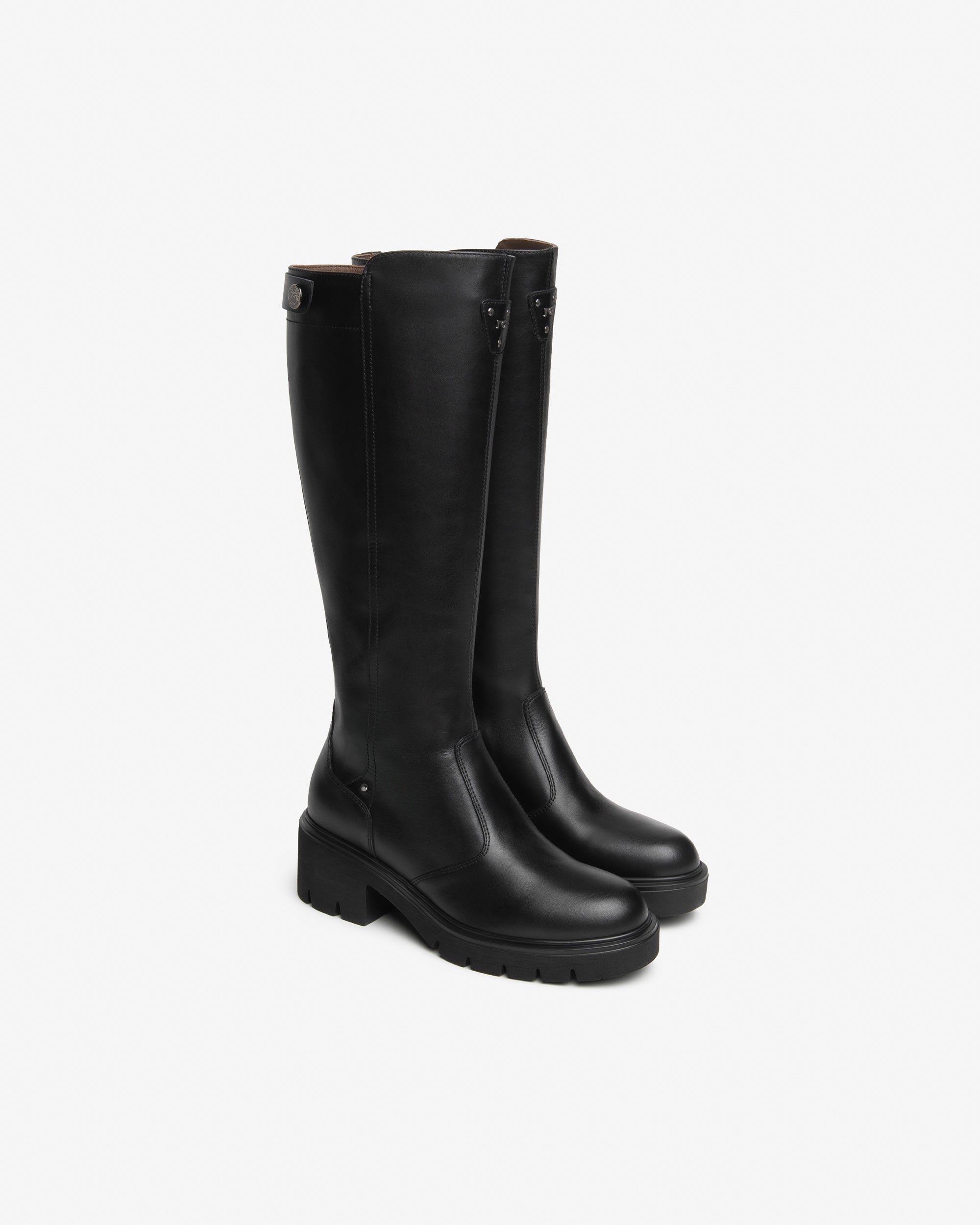 NeroGiardini Bottes Femme en Cuir Talon 60 mm Zip