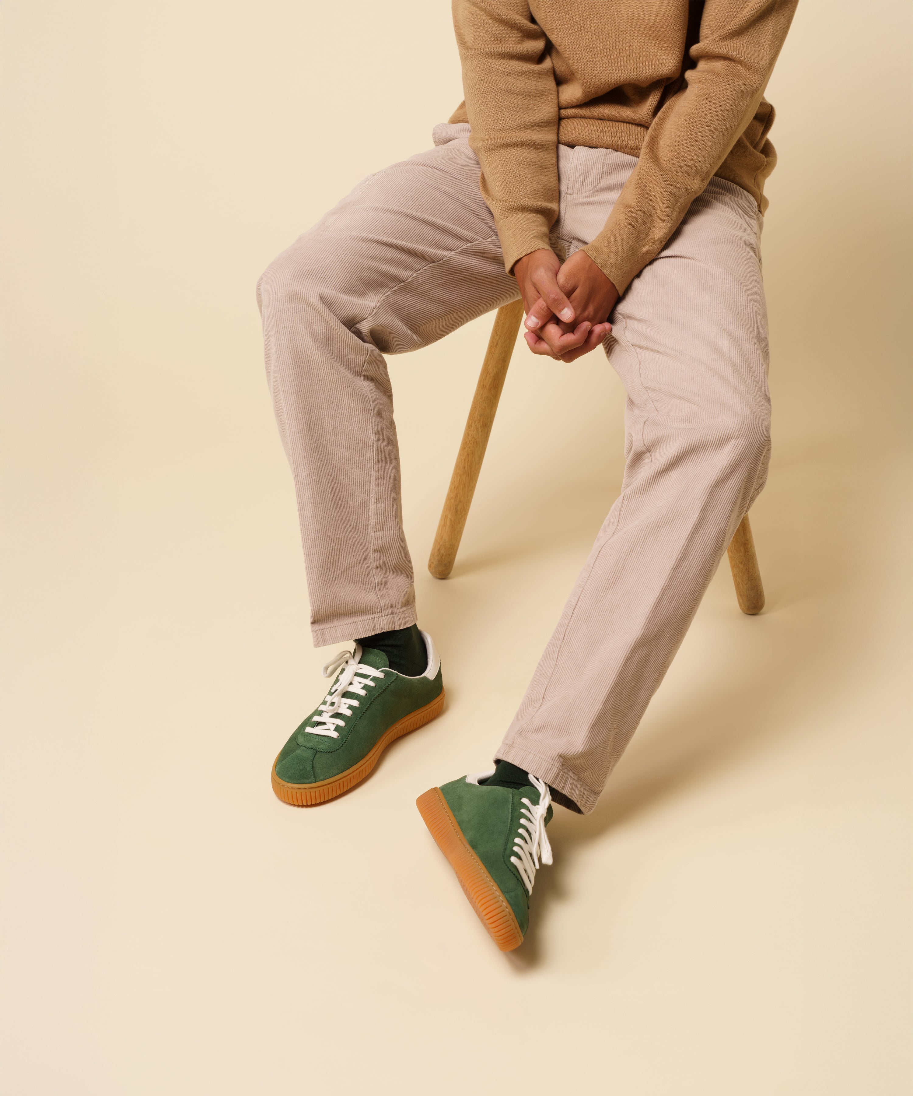 JAK Flow sneakers homme daim vert forêt 43