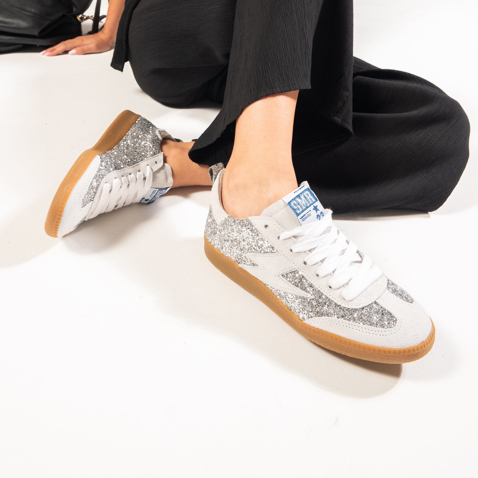 SMR Kayla E114 baskets glitter argent 38