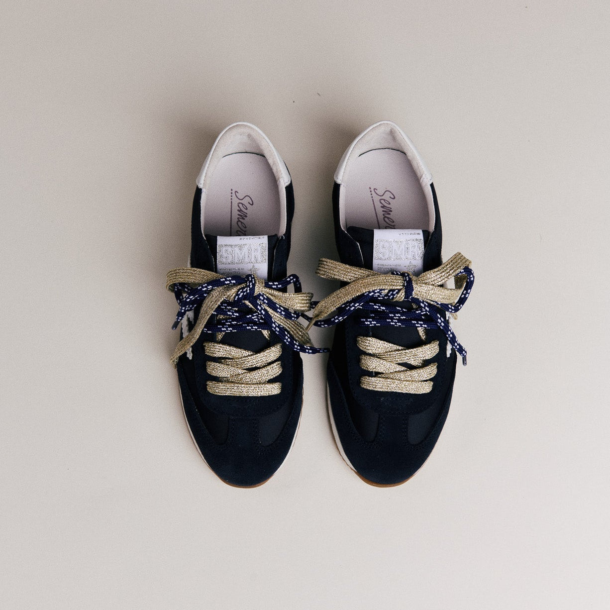 Semerdjian June D482 baskets bleu marine tissu