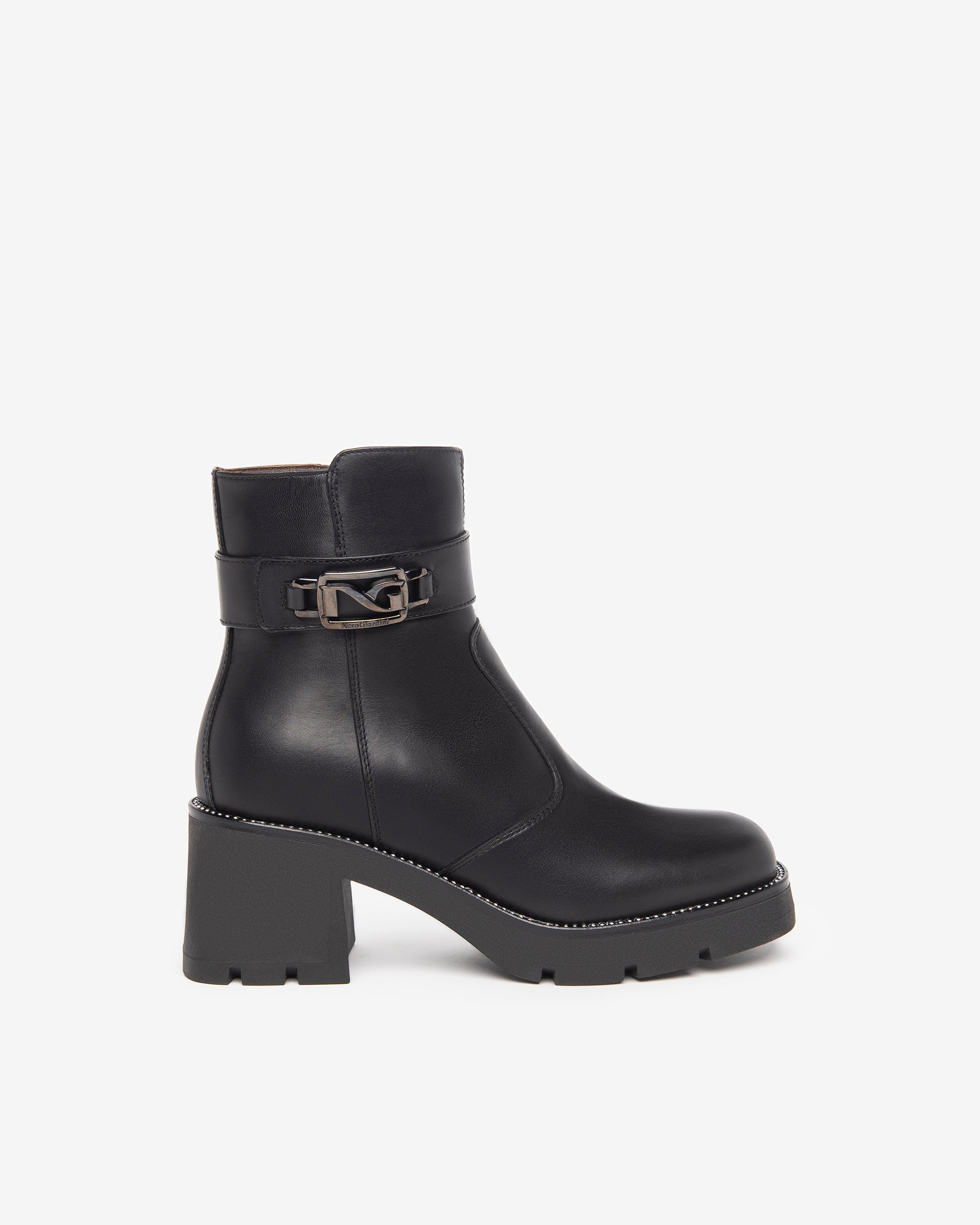 NeroGiardini Bottines Femme en Cuir combat hiver