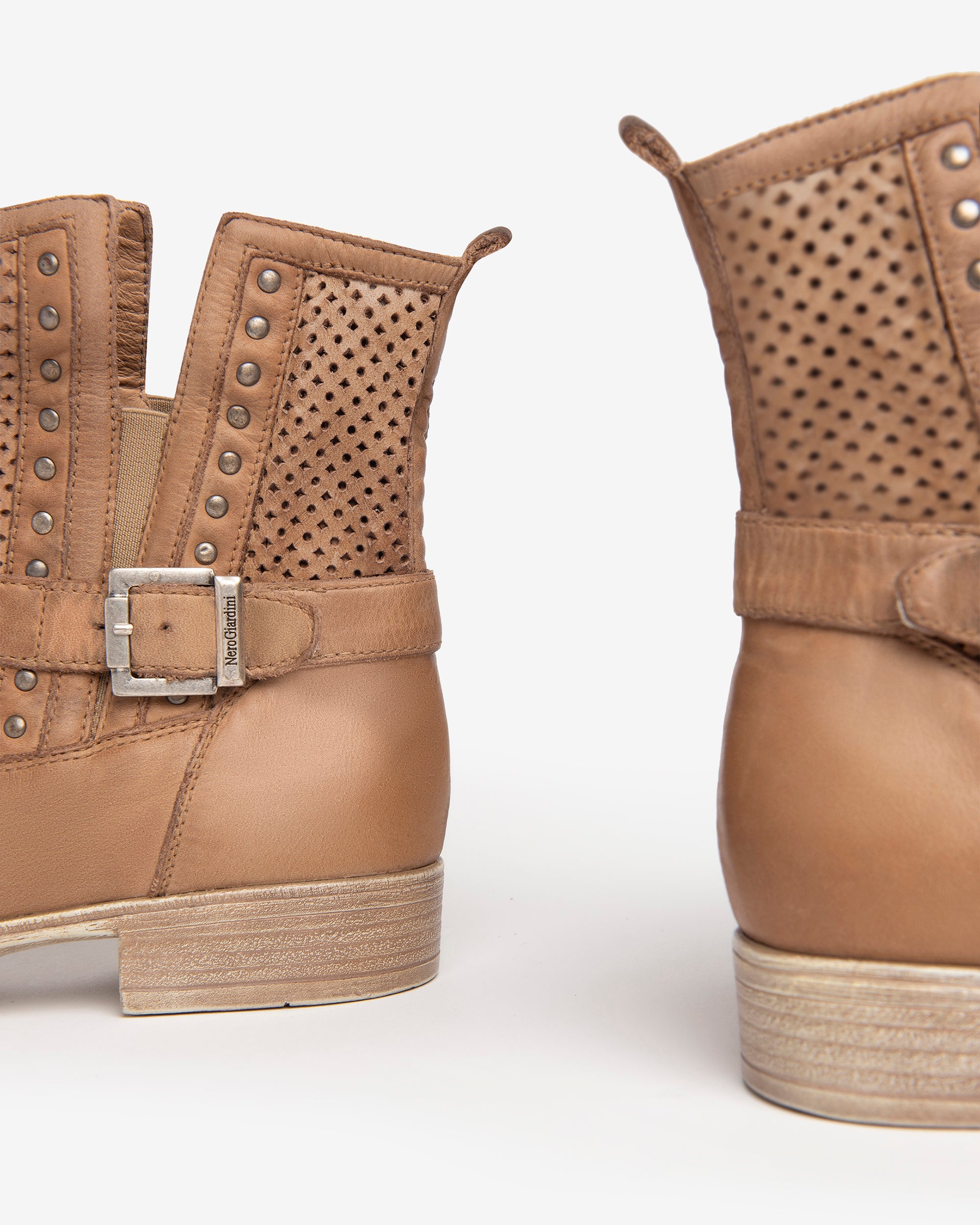 NeroGiardini Bottines Femme Cuir Glam Made in Italy