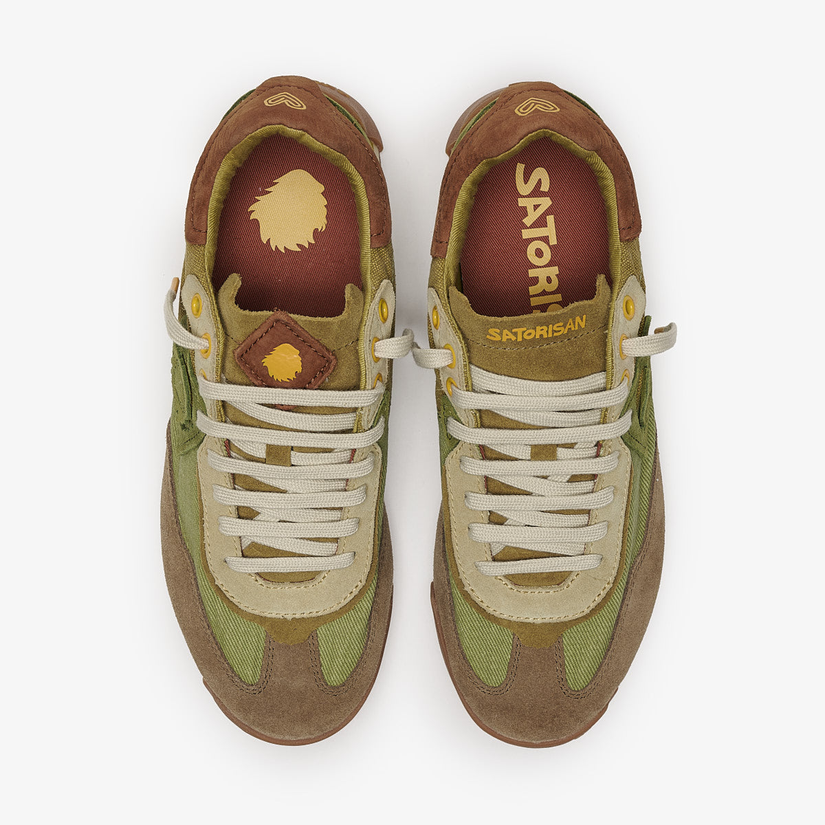 Satorisan Ensō Gaia baskets camouflage moss toile