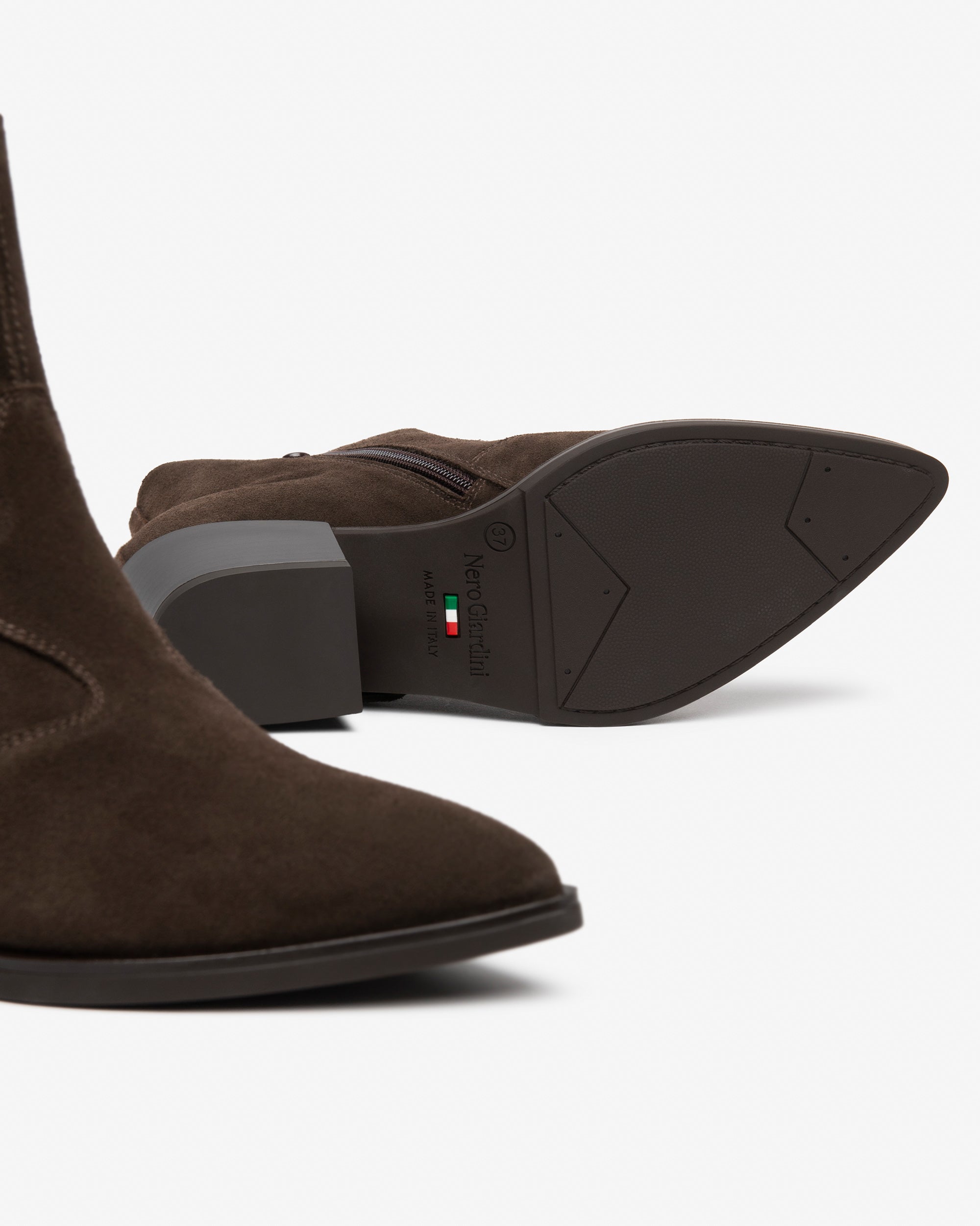 NeroGiardini Bottines Femme Daim Western 38