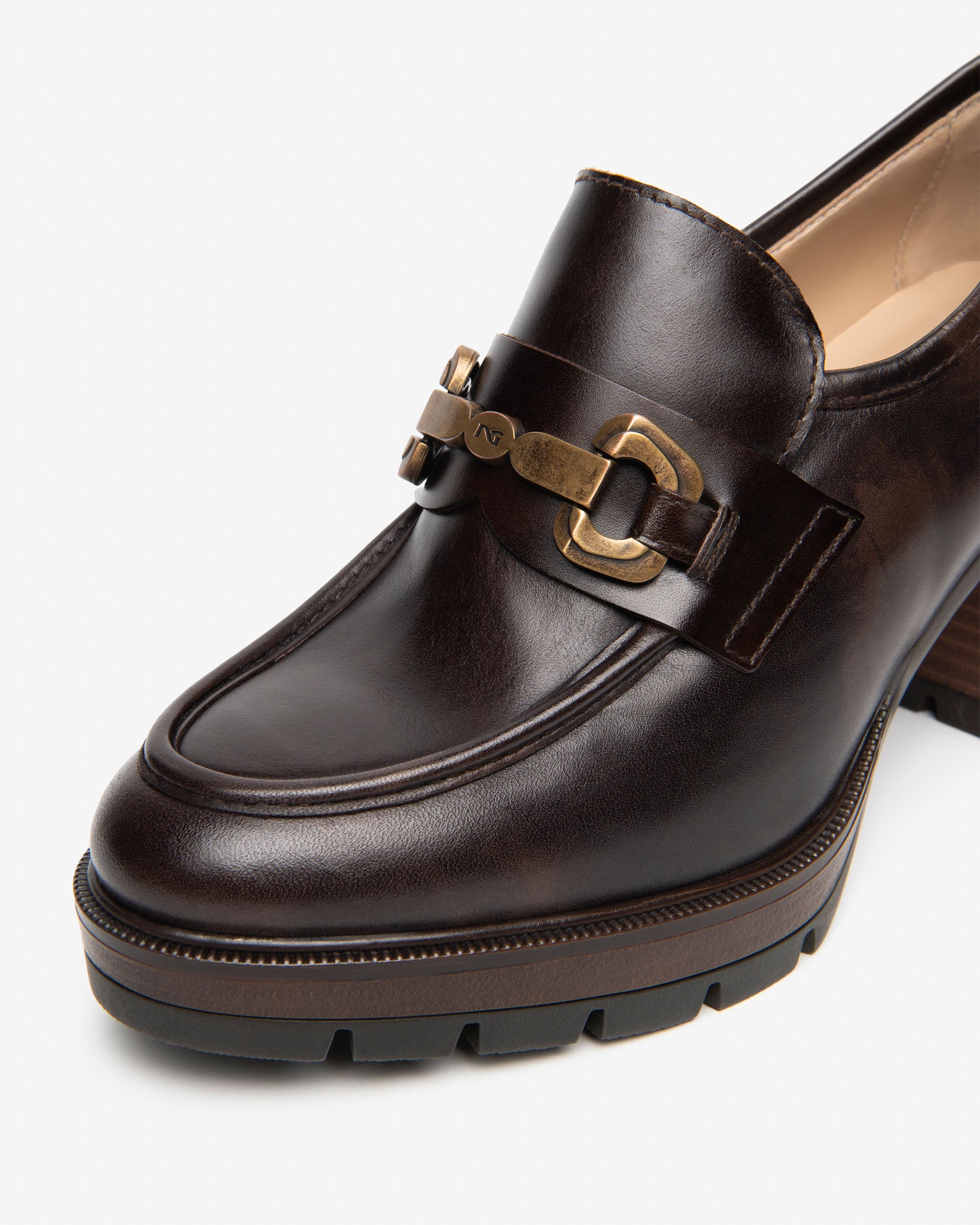 NeroGiardini Mocassins Femme Cuir Talon 80 mm