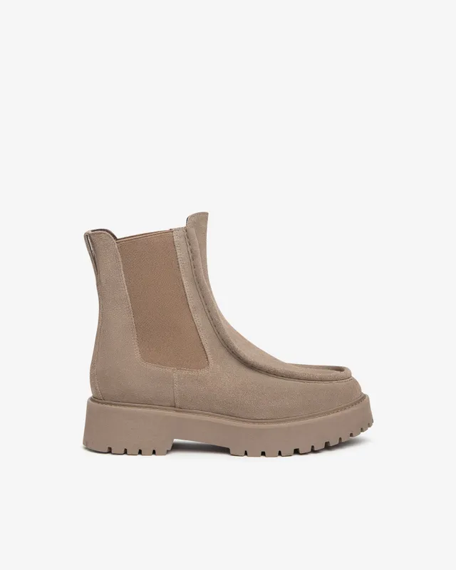 NeroGiardini Bottines Chelsea Cuir Velours Femme Italie