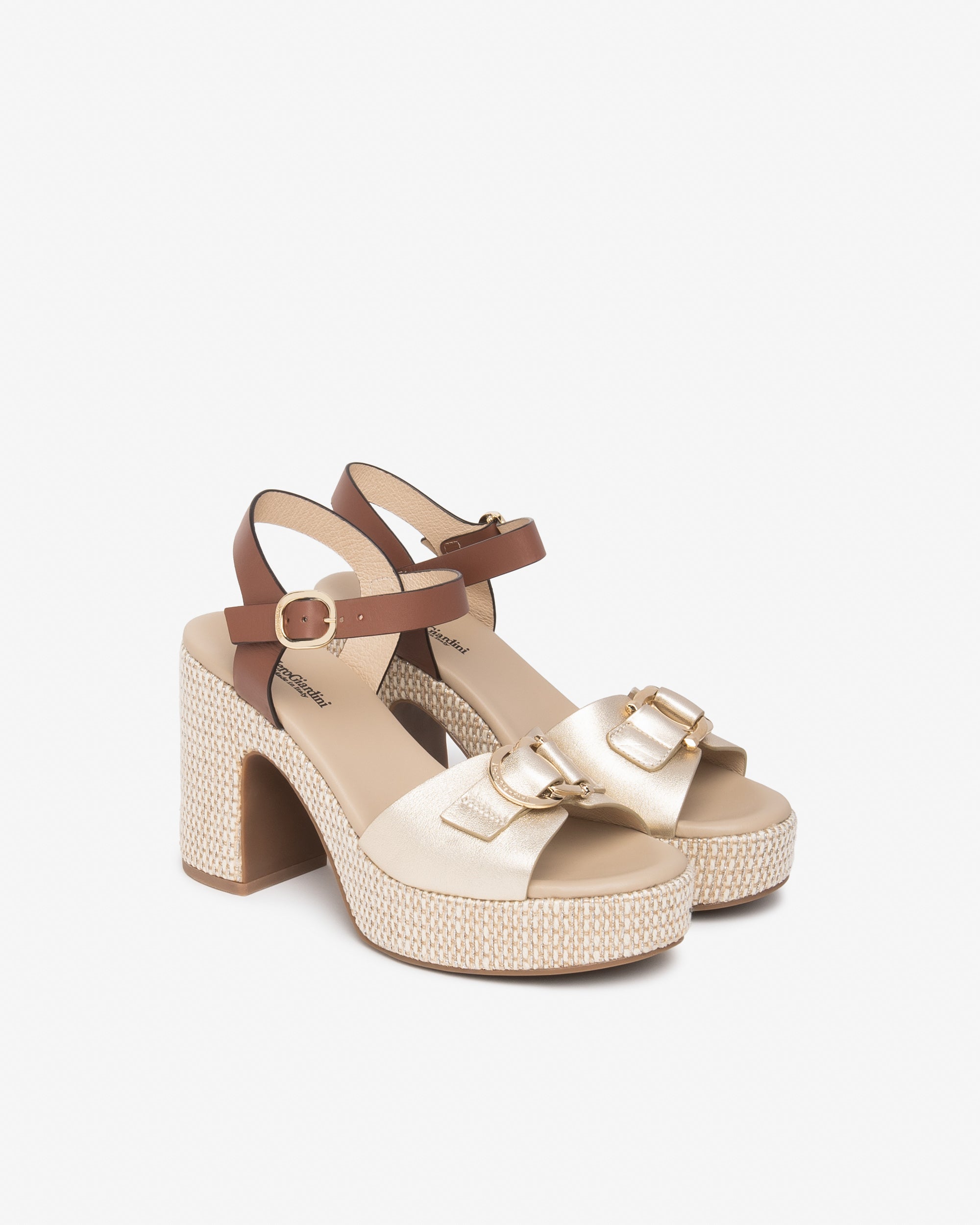 NeroGiardini Sandales Femme Cuir Made in Italy Confort