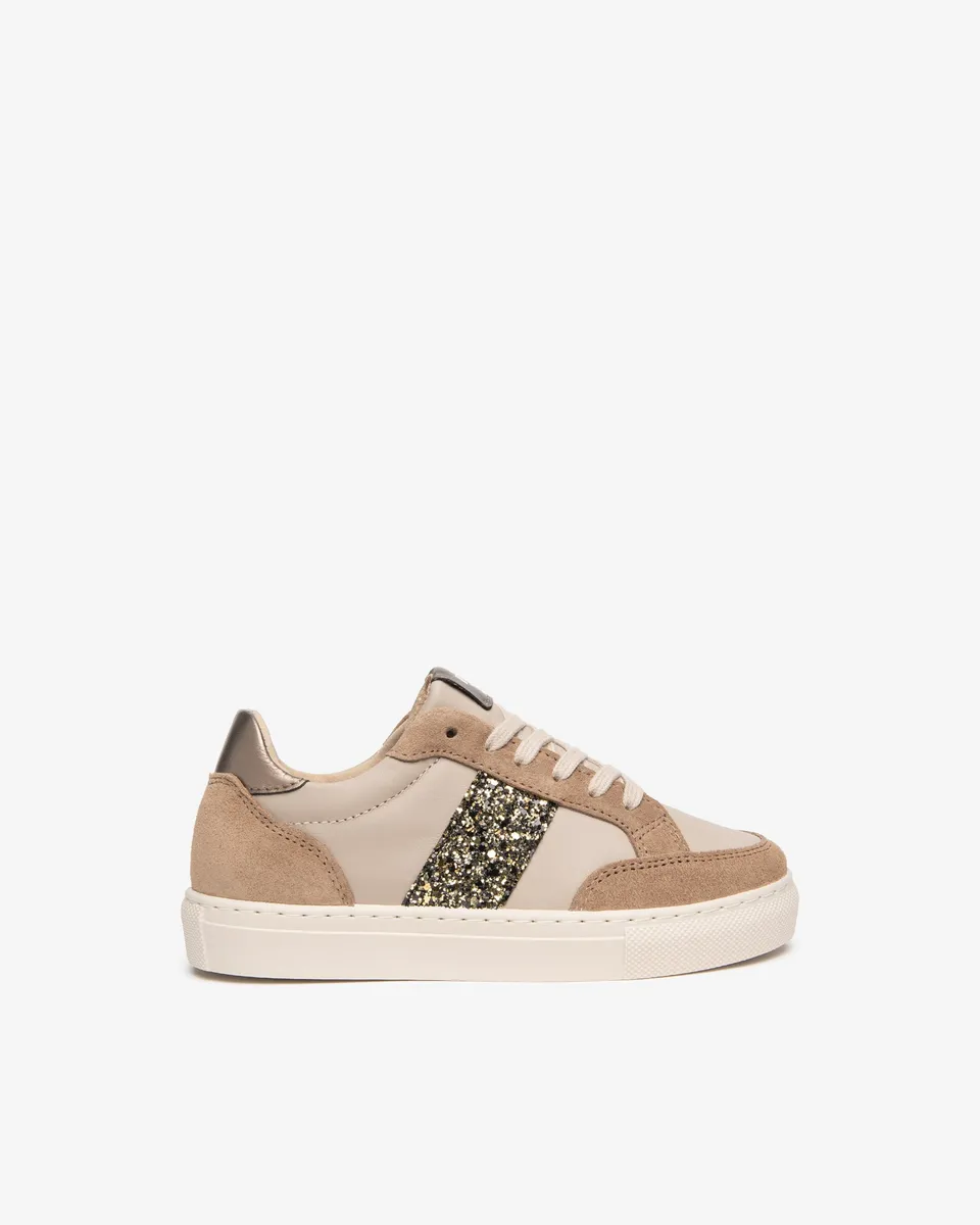 NeroGiardini Sneakers Fille Cuir Paillettes Légères