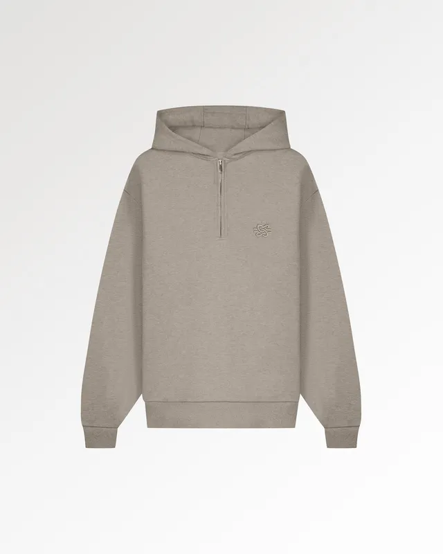 Filling Pieces Half Zip Hoodie Sweat Pure Coton Bio