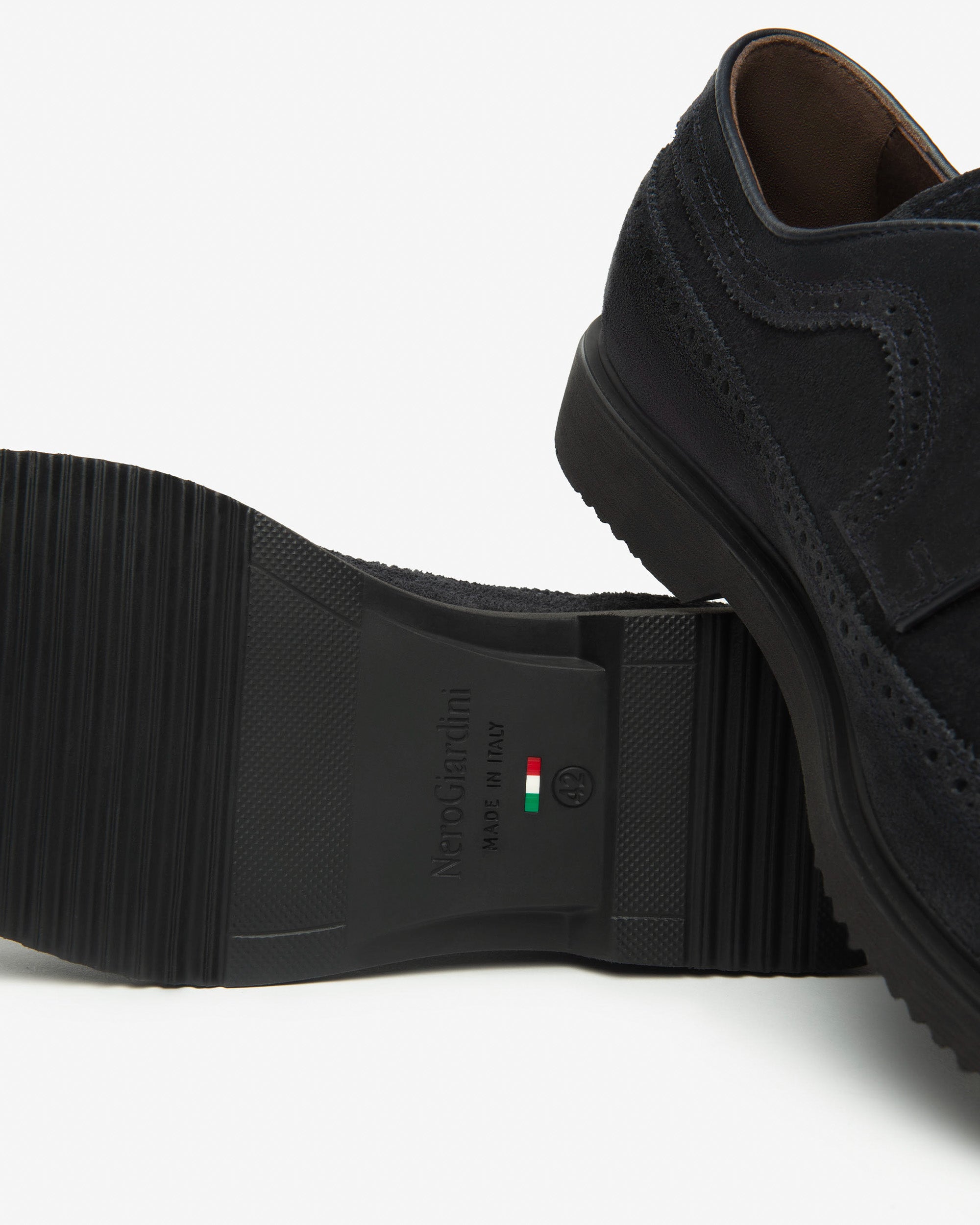 NeroGiardini Chaussures à lacets Derby homme cuir velours 42