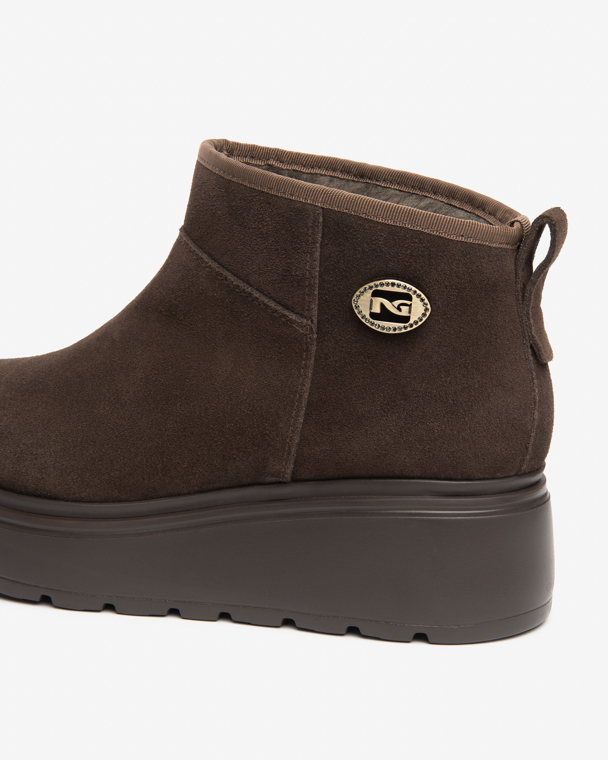 NeroGiardini Bottines Femme Velours 38 Plateforme 55mm