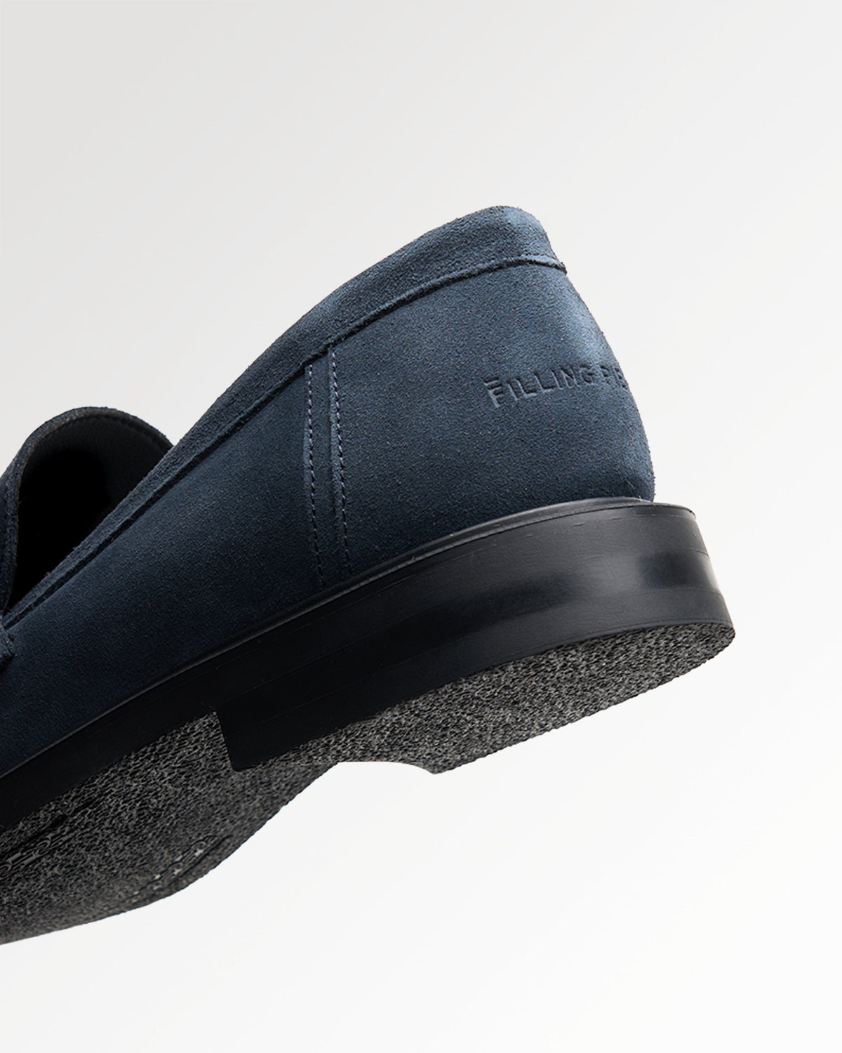 Filling Pieces Base Loafer mocassins daim bleu marine