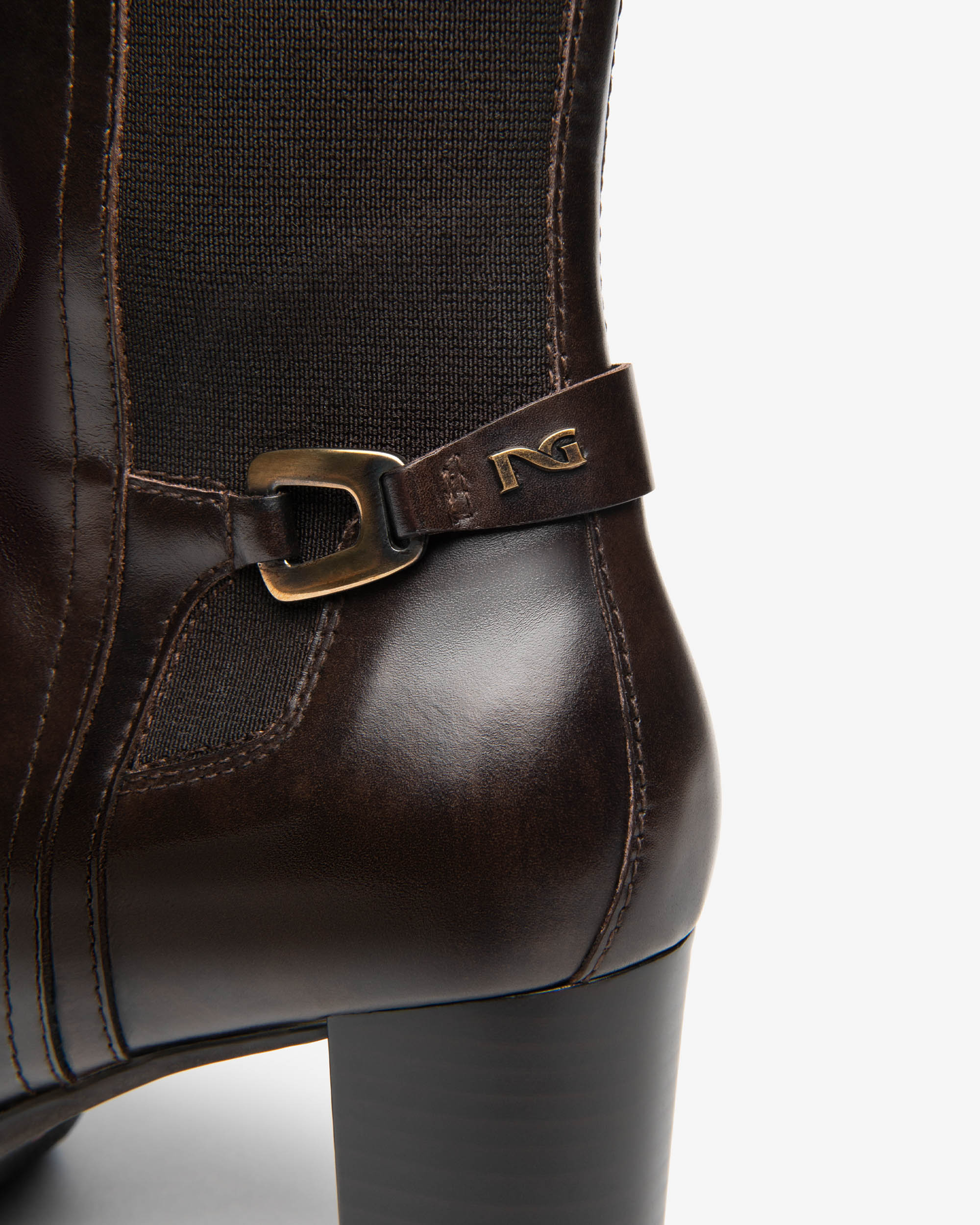Nerogiardini Bottes Femme Cuir Plateforme Talon 70 mm