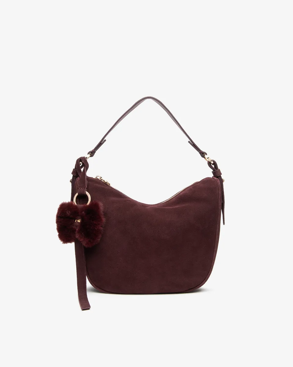 Nerogiardini Sacs Femme Daim Besace Zip Hobo