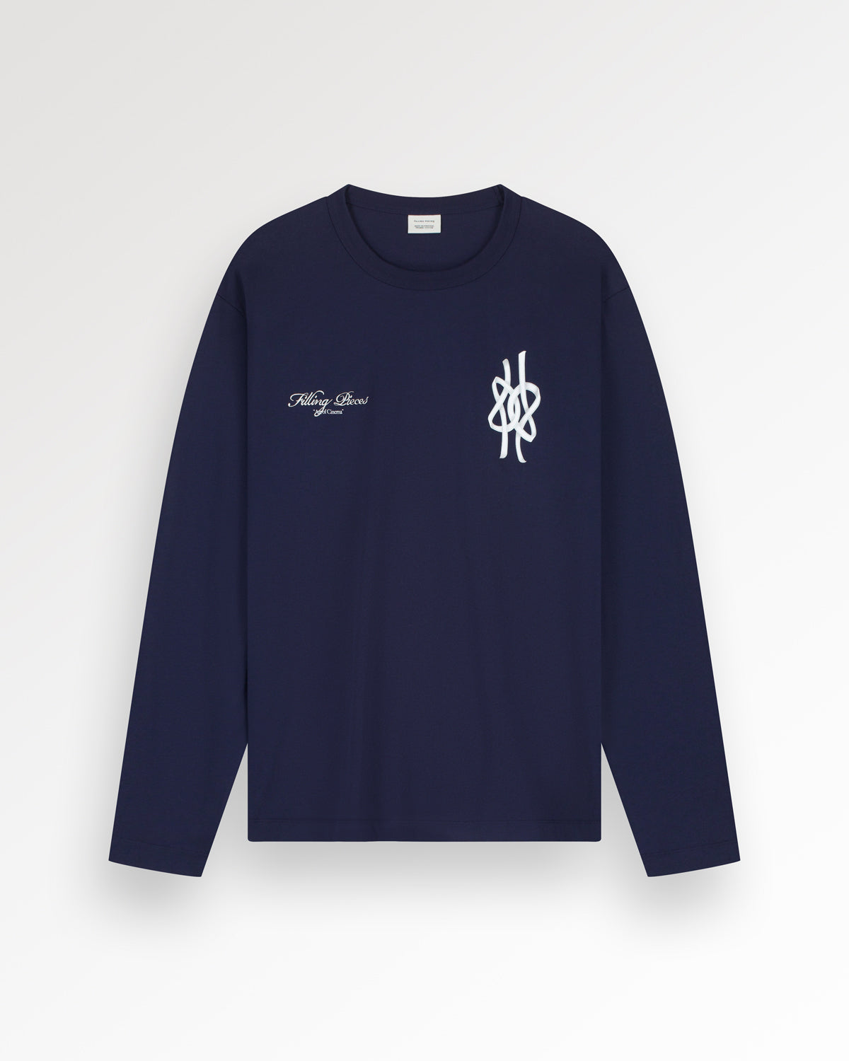 Filling Pieces Film Strip T-shirt manches longues bleu coton bio