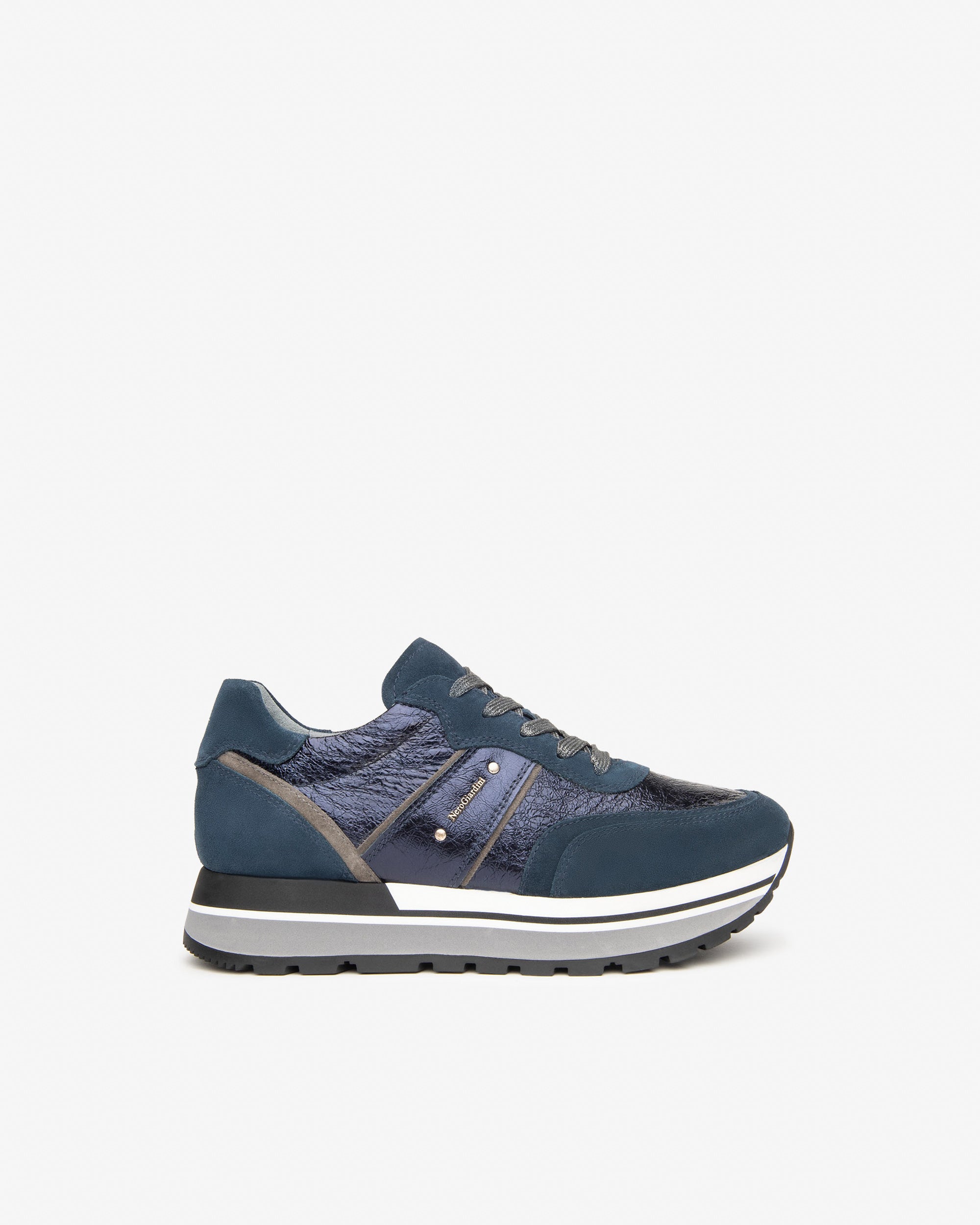NeroGiardini Sneakers Femme Cuir Velours DryGo