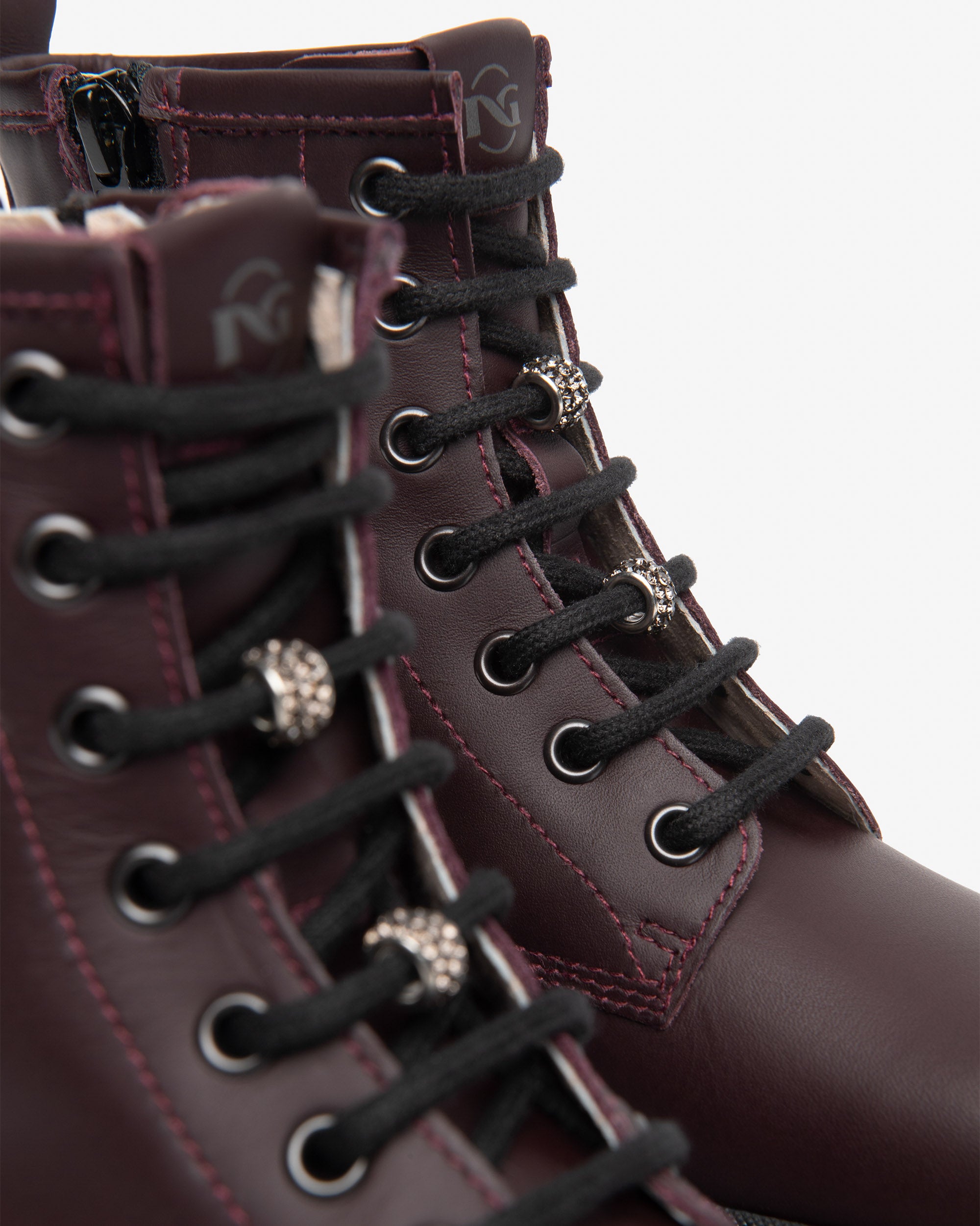 NeroGiardini Bottines Motardes Teen Fille Cuir Strass