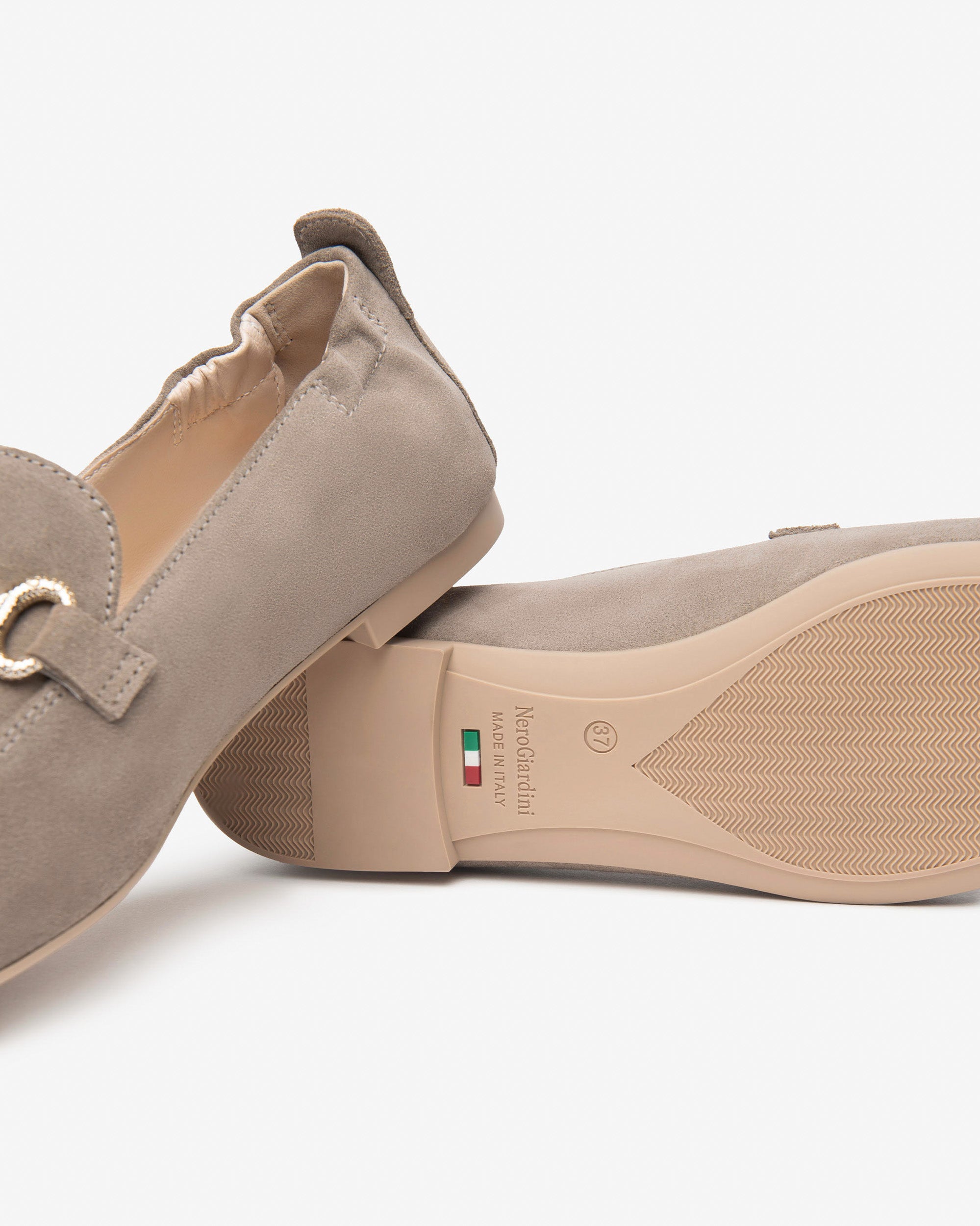 NeroGiardini Mocassins cuir velours femme bureau
