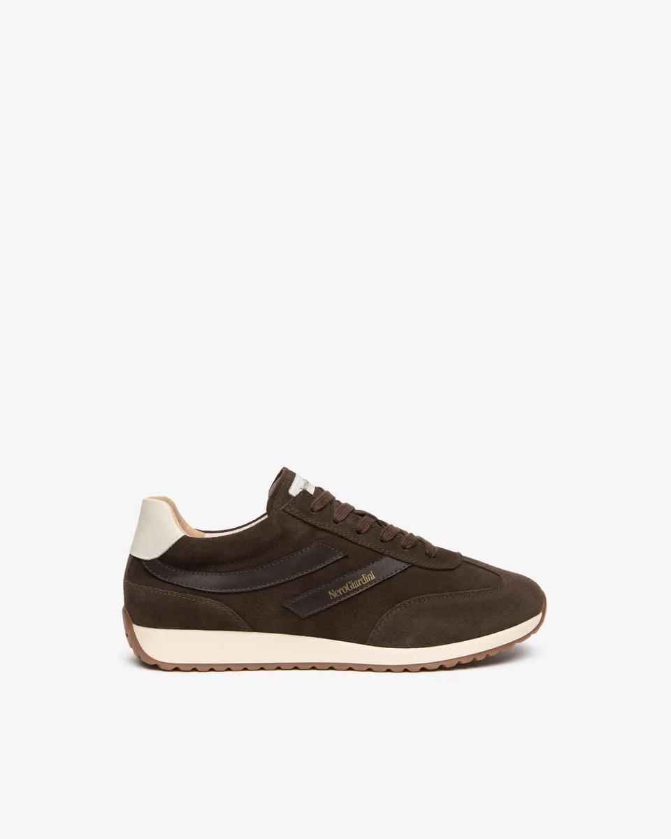 NeroGiardini Sneakers Femme Daim Cuir Lacets Ville