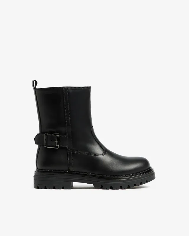 NeroGiardini Bottines Fille Cuir Teen Fermeture Hiver