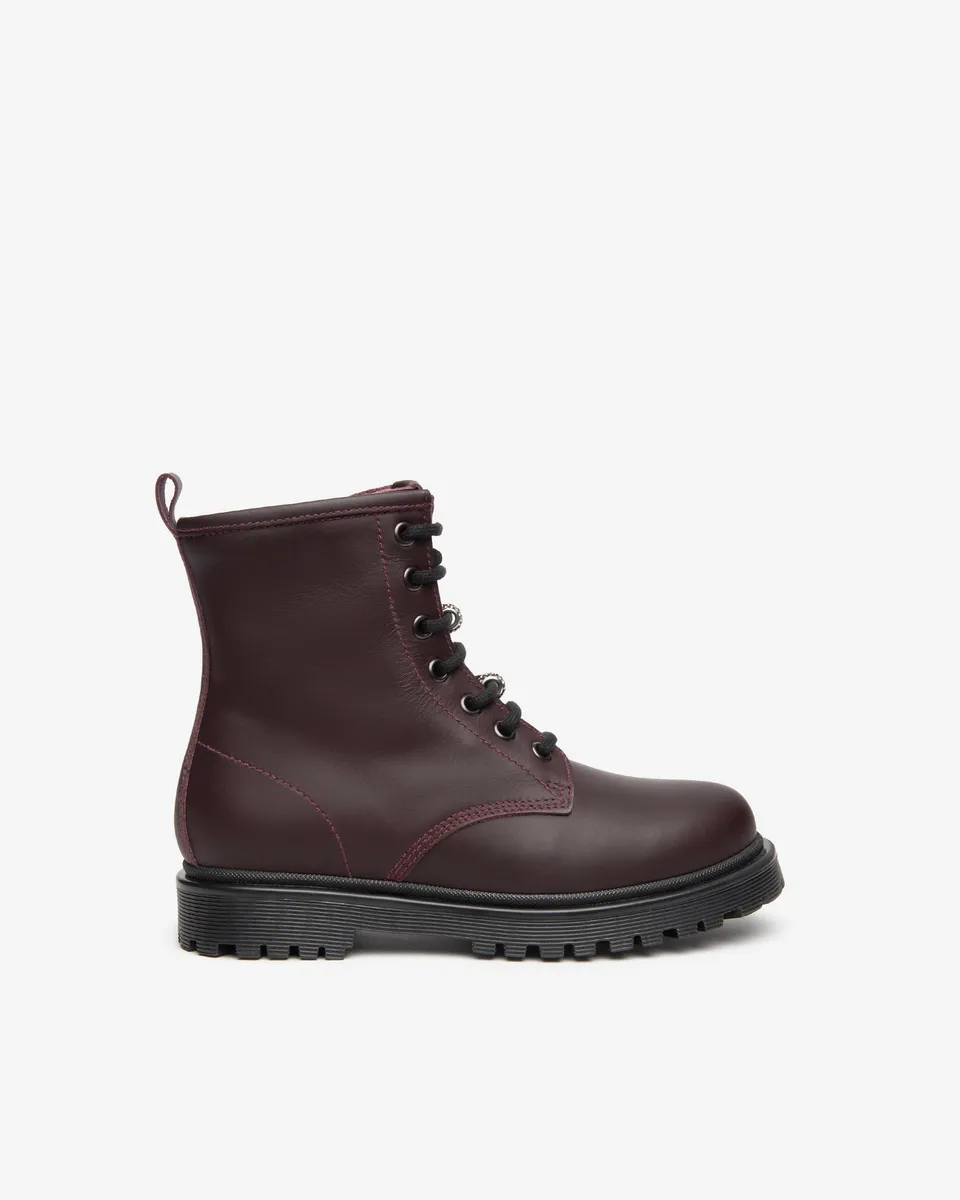 NeroGiardini Bottines Motardes Teen Fille Cuir Strass