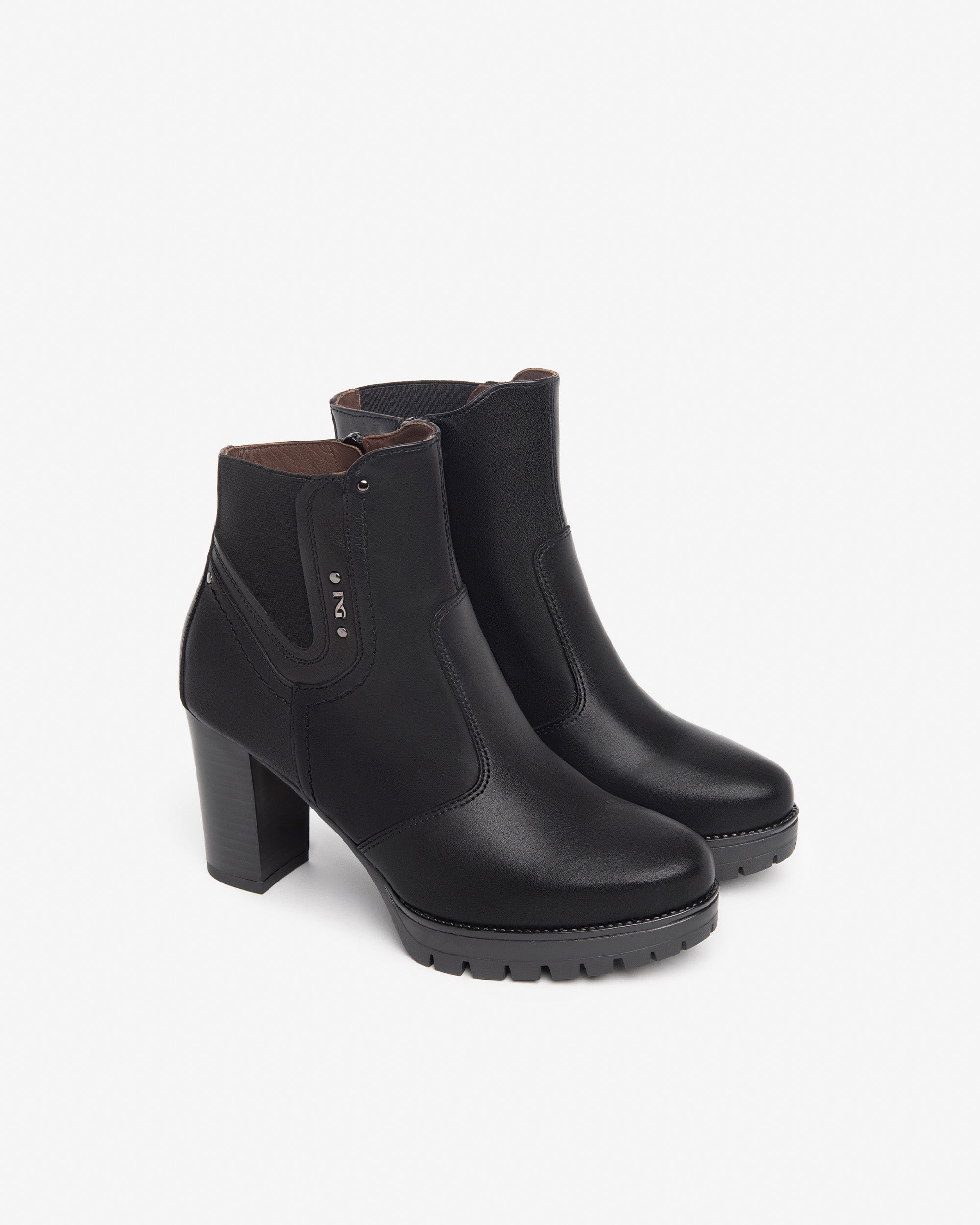 NeroGiardini Bottines Femme en Cuir Hiver Ville