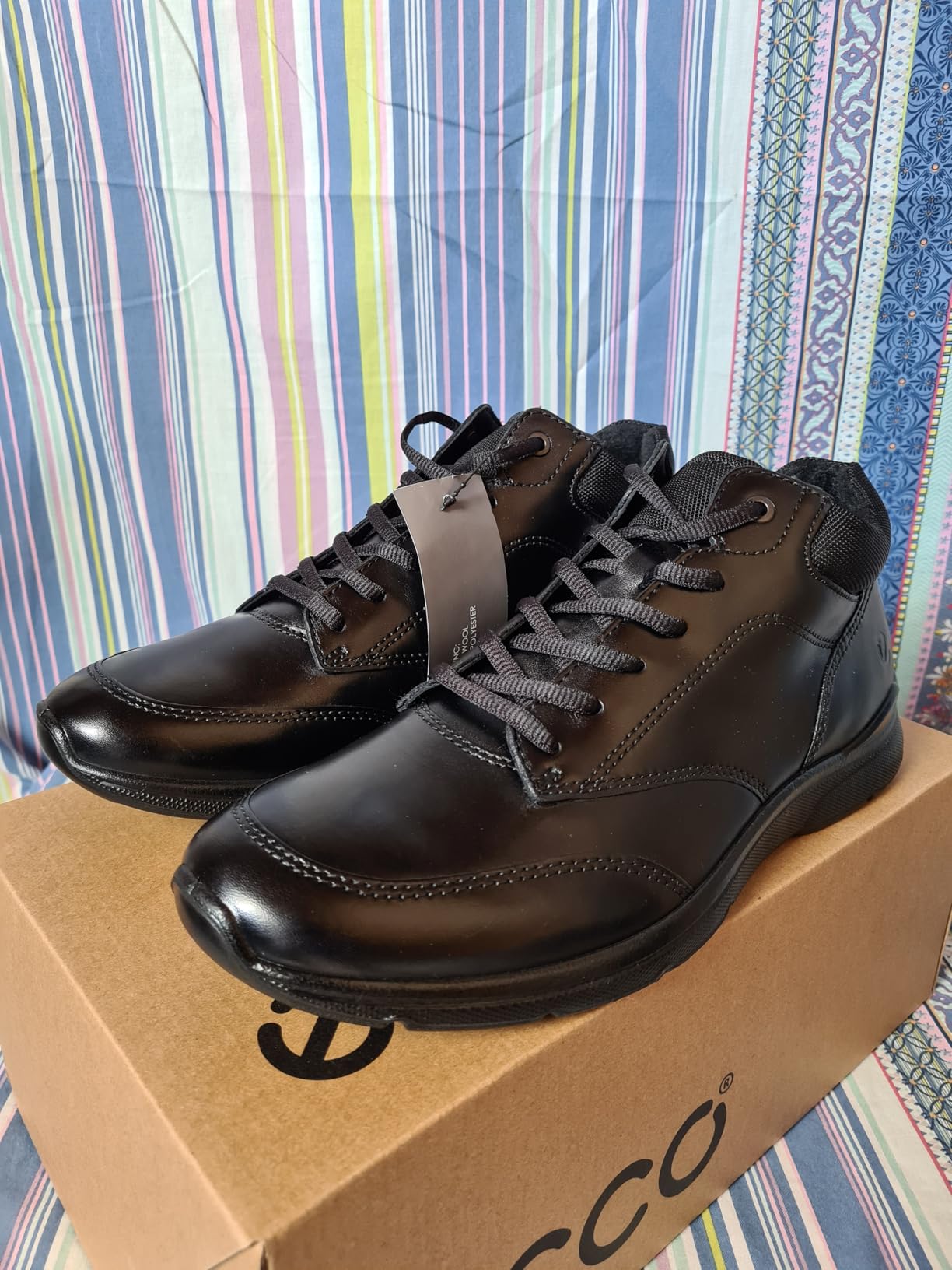 Ecco Irving Mid-Cut bottine homme cuir noir