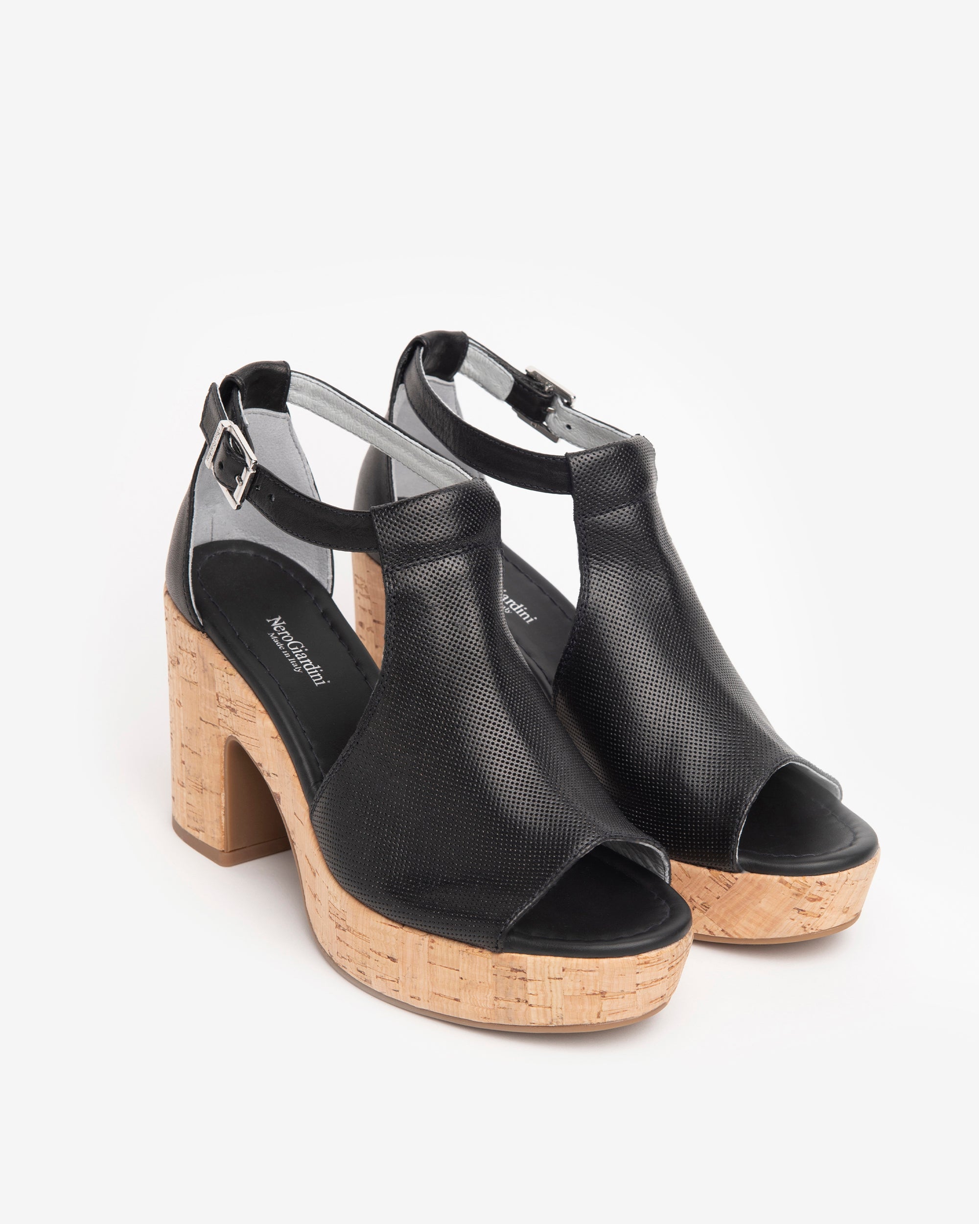 NeroGiardini Sandales Cuir Femme Talon 9 cm 35-41