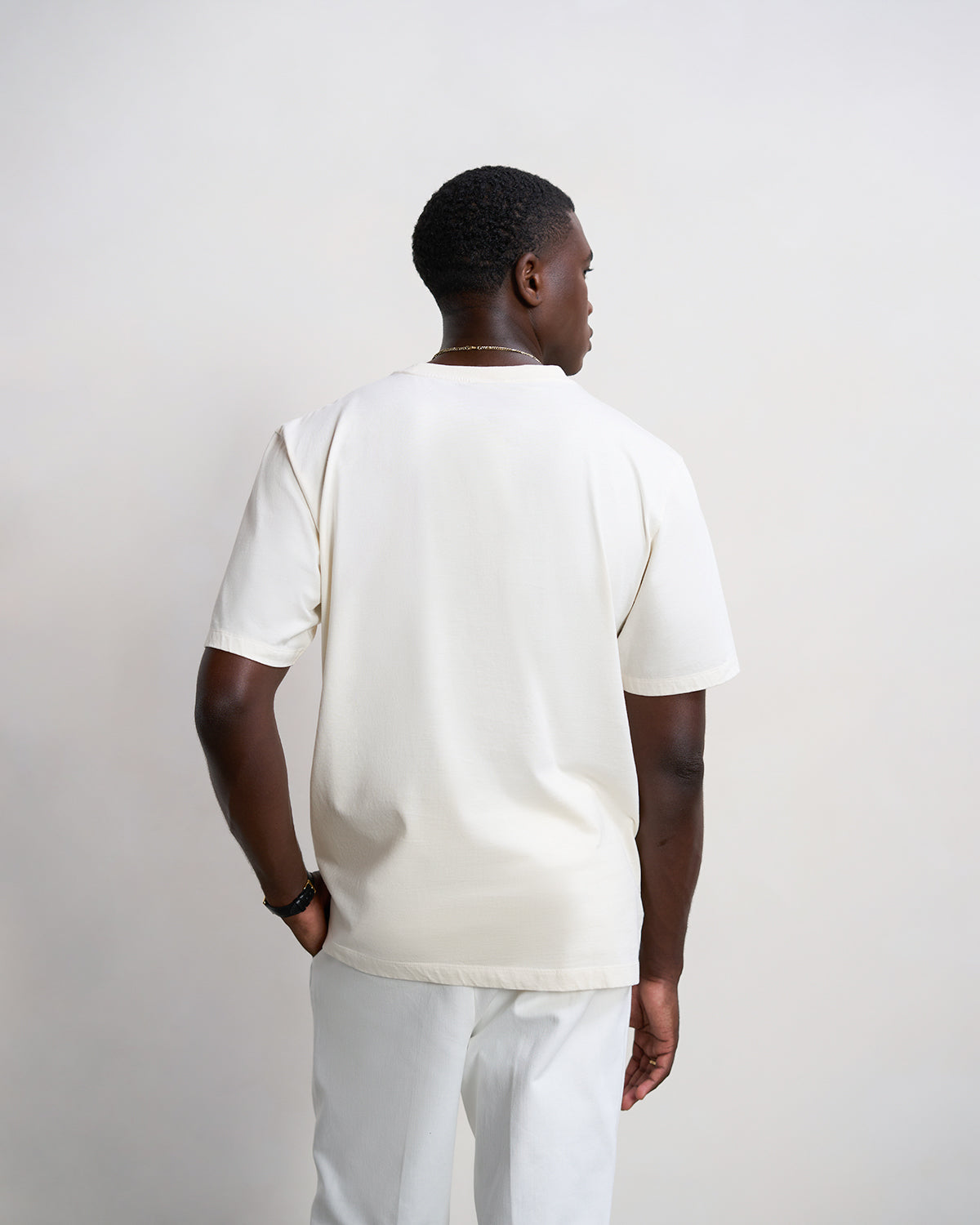 Filling Pieces Gowtu Tonal t-shirt Antique White coton